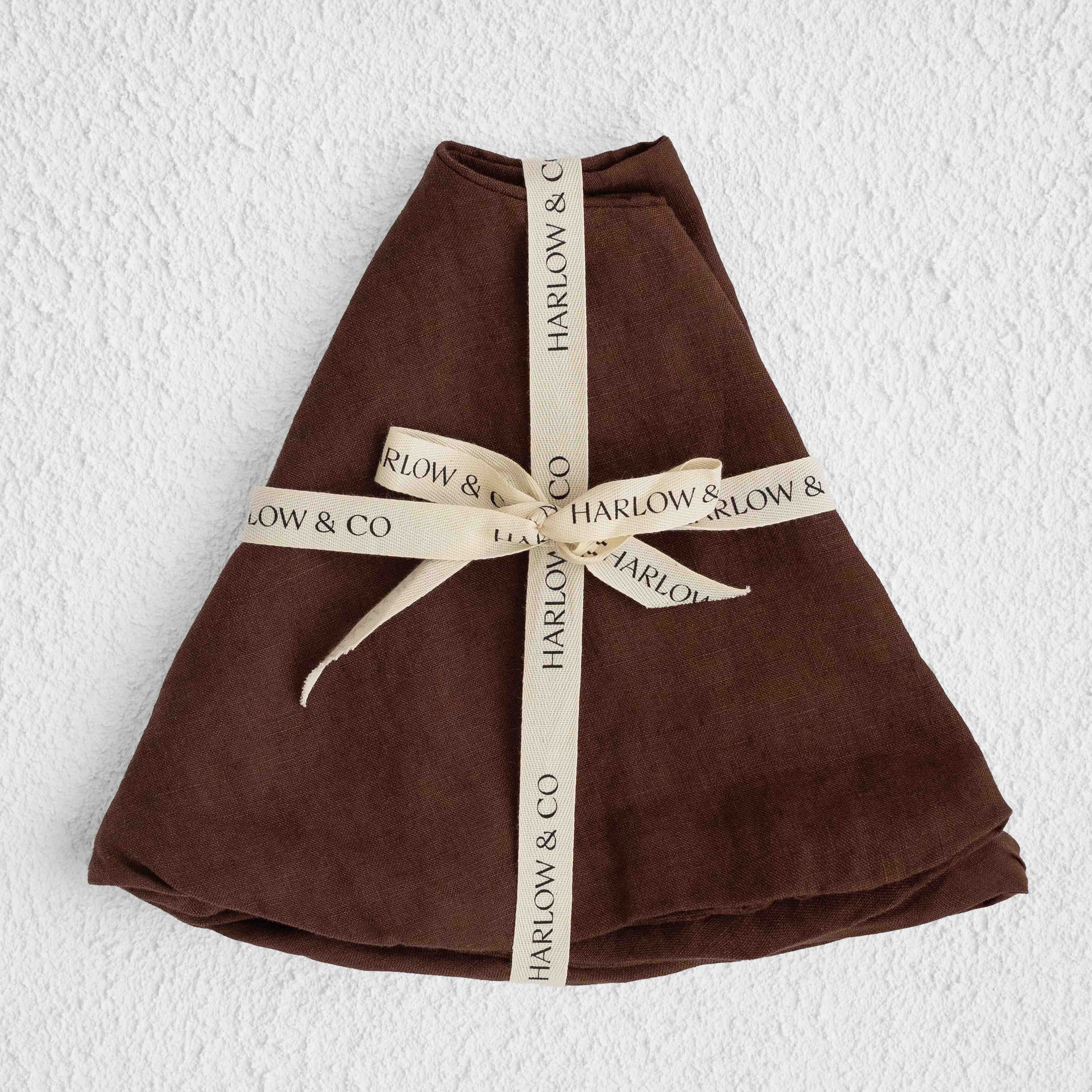 Linen Nursing Pillow Cover - Cocoa