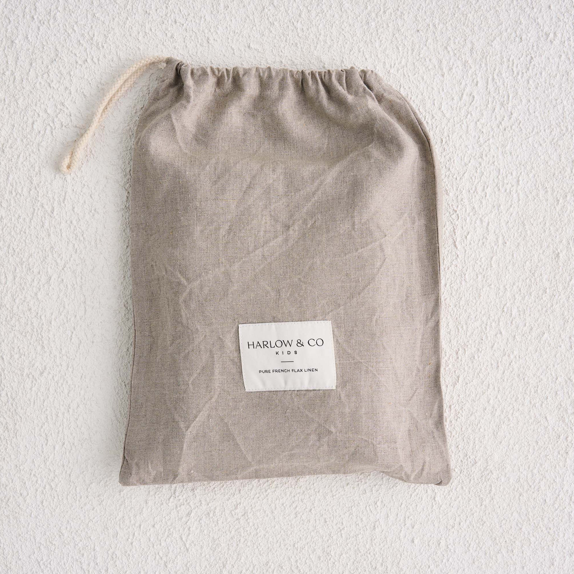 French Linen Cot Sheet - Natural