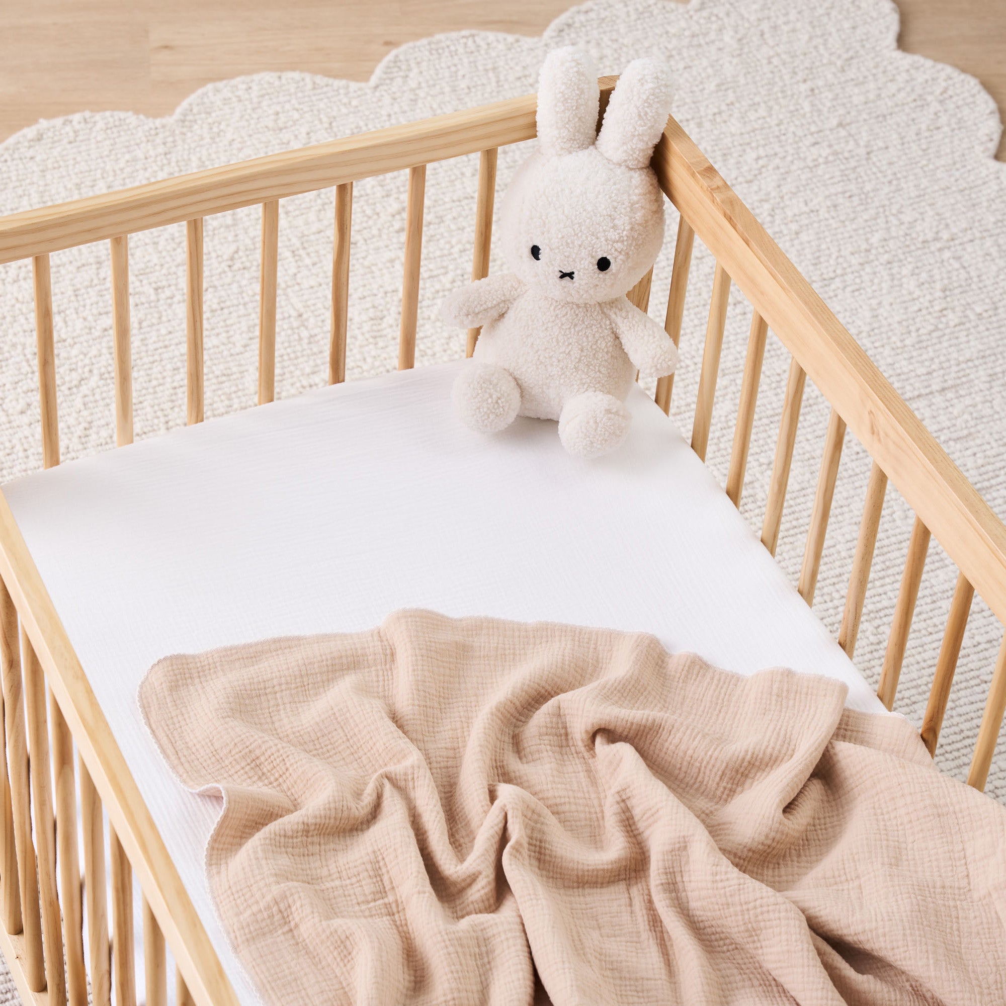 Organic Cotton Baby Blanket - Sand