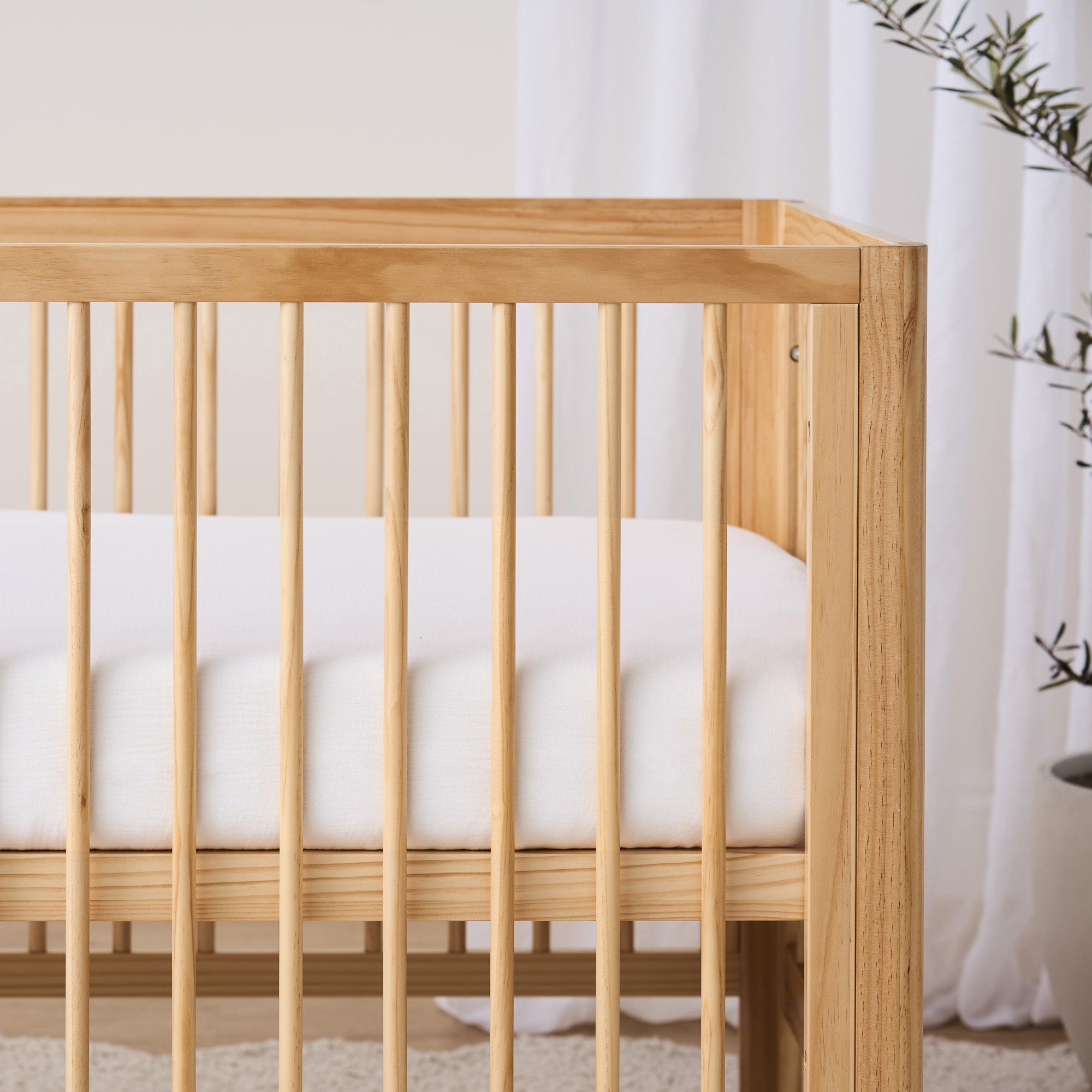 Organic Cotton Cot Sheet - White
