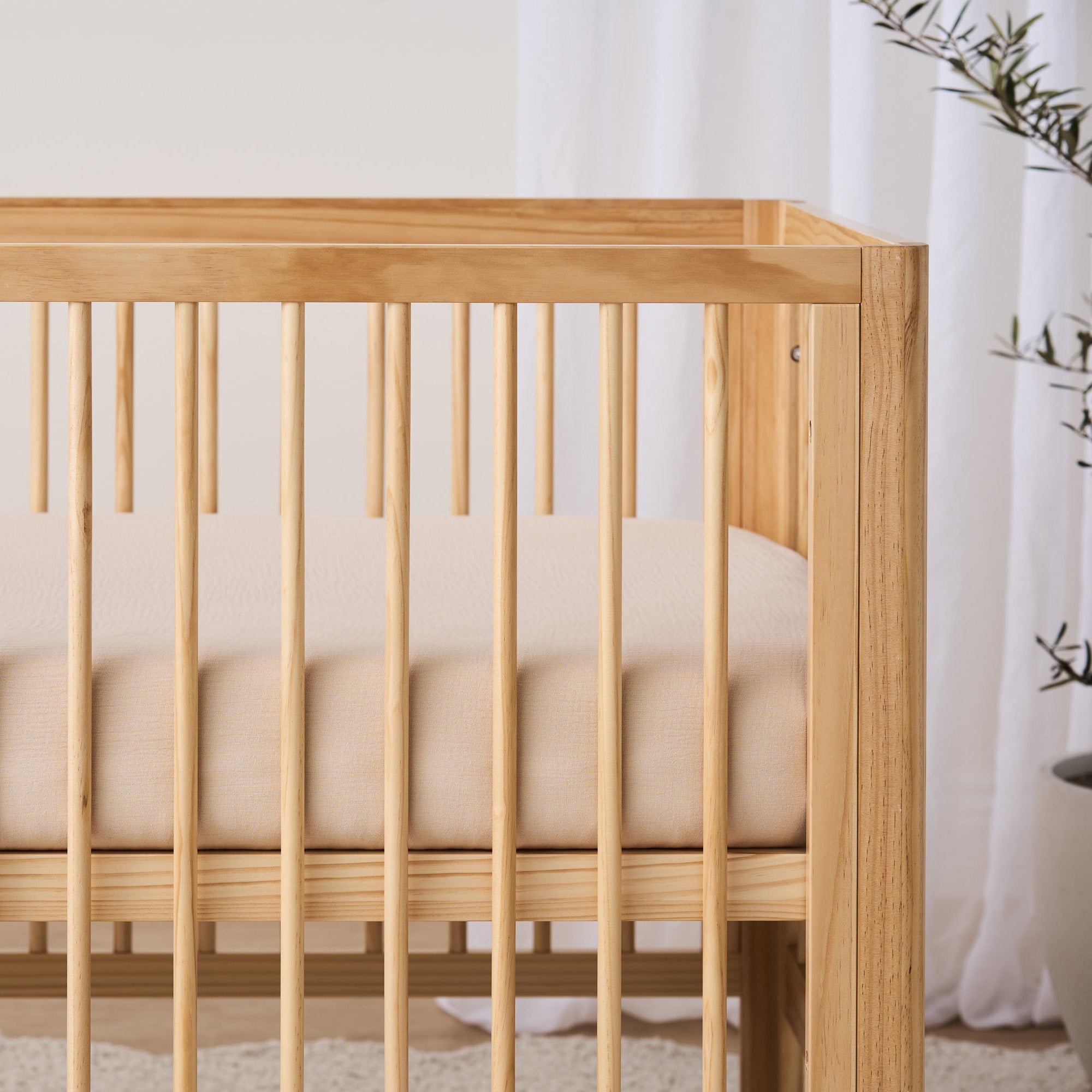 Organic Cotton Cot Sheet - Sand