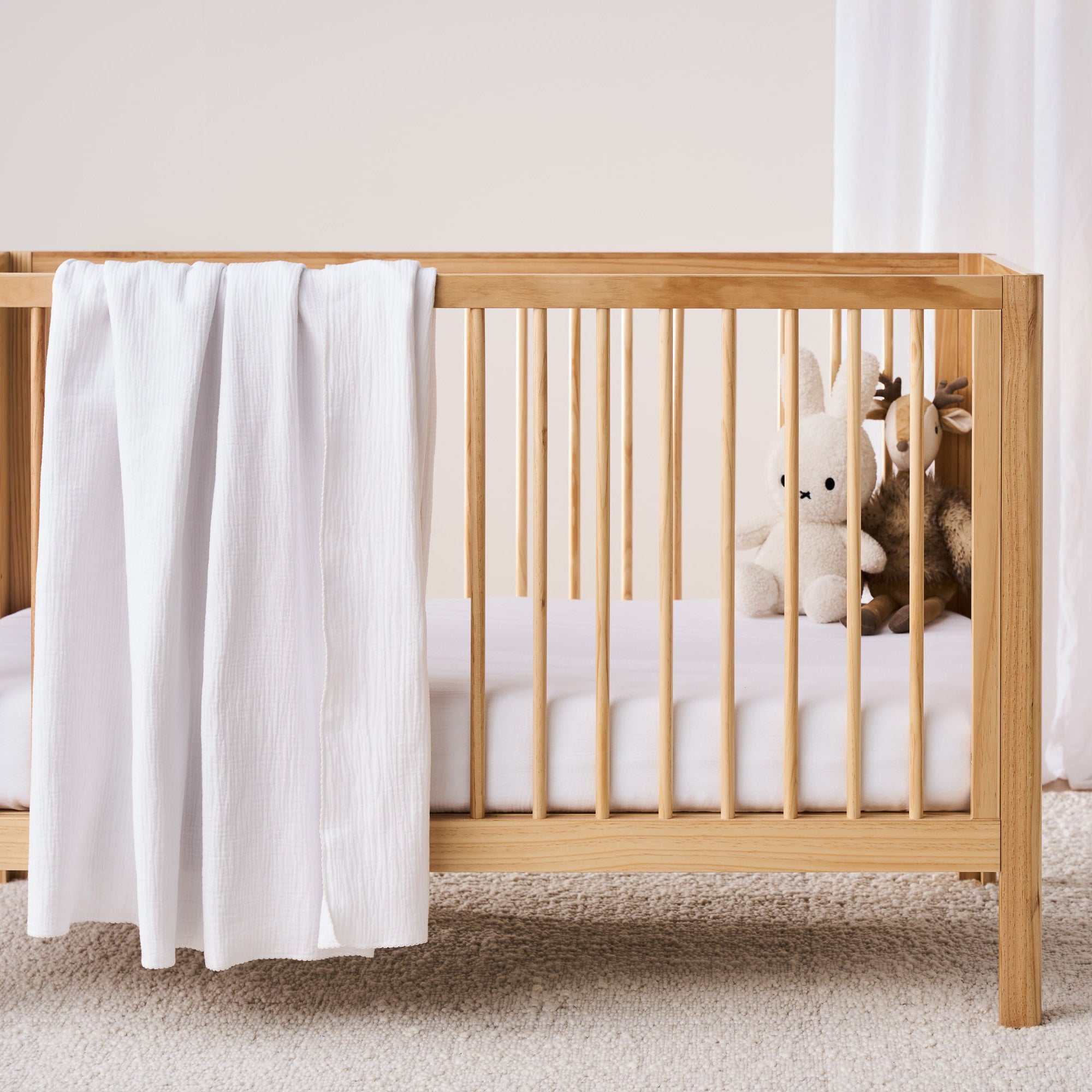 Organic Cotton Baby Blanket - White