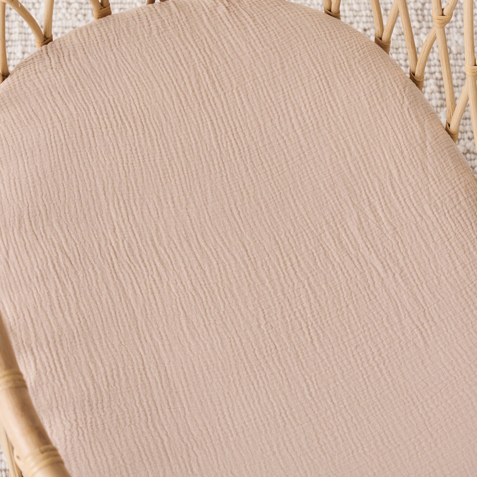 Organic Cotton Bassinet Sheet - Sand