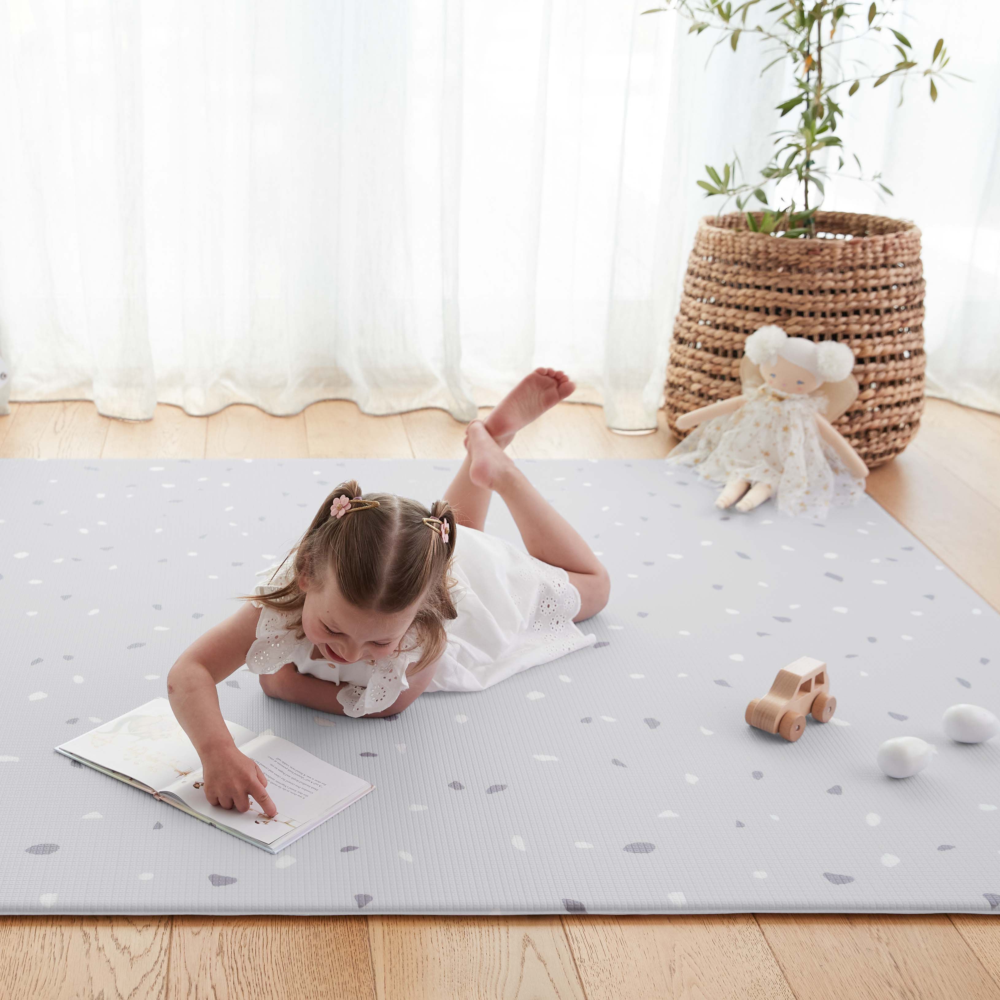 Terrazzo Grey / Terrazzo Natural Play Mat (Small)