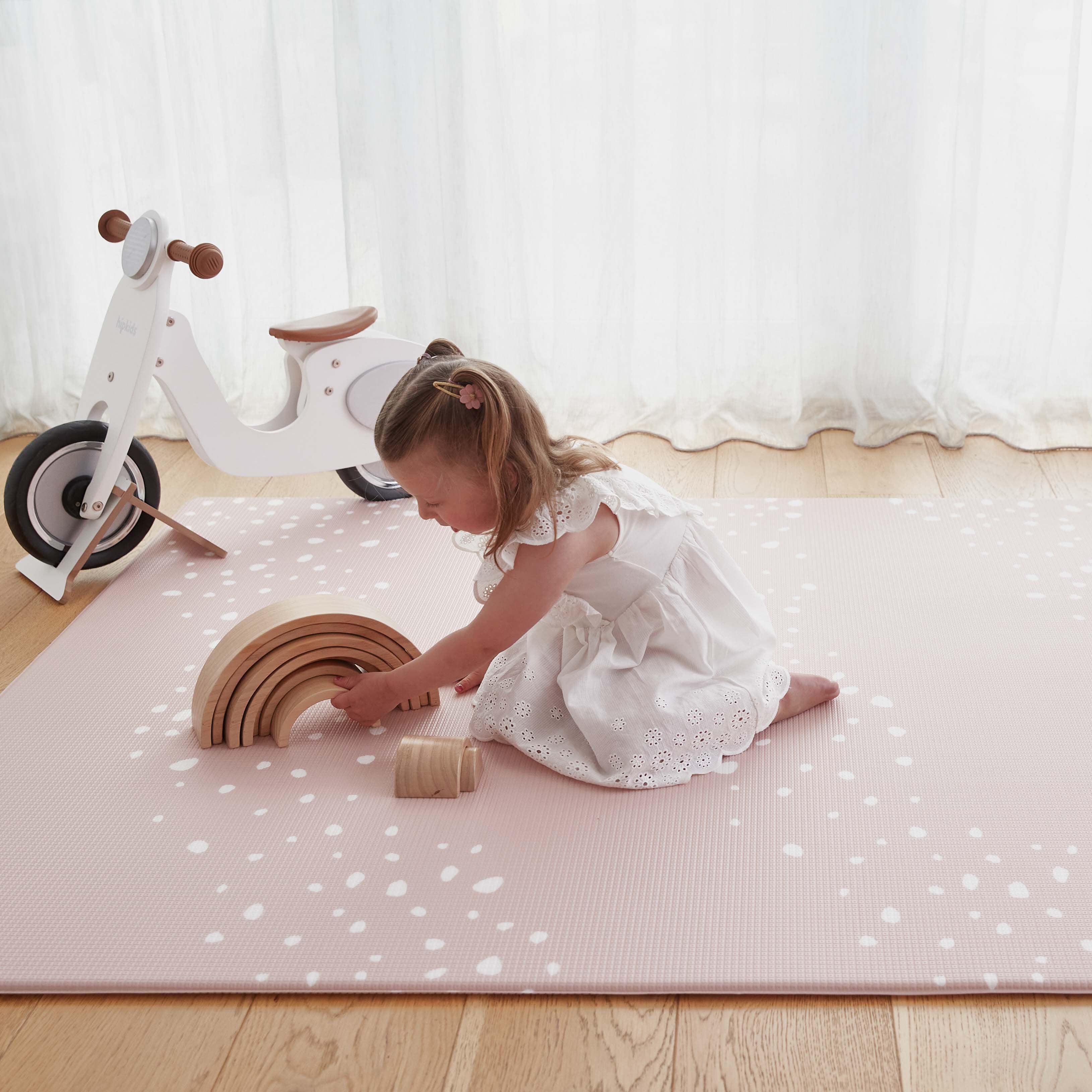 Stones Dusty Blush / Herringbone (Large)