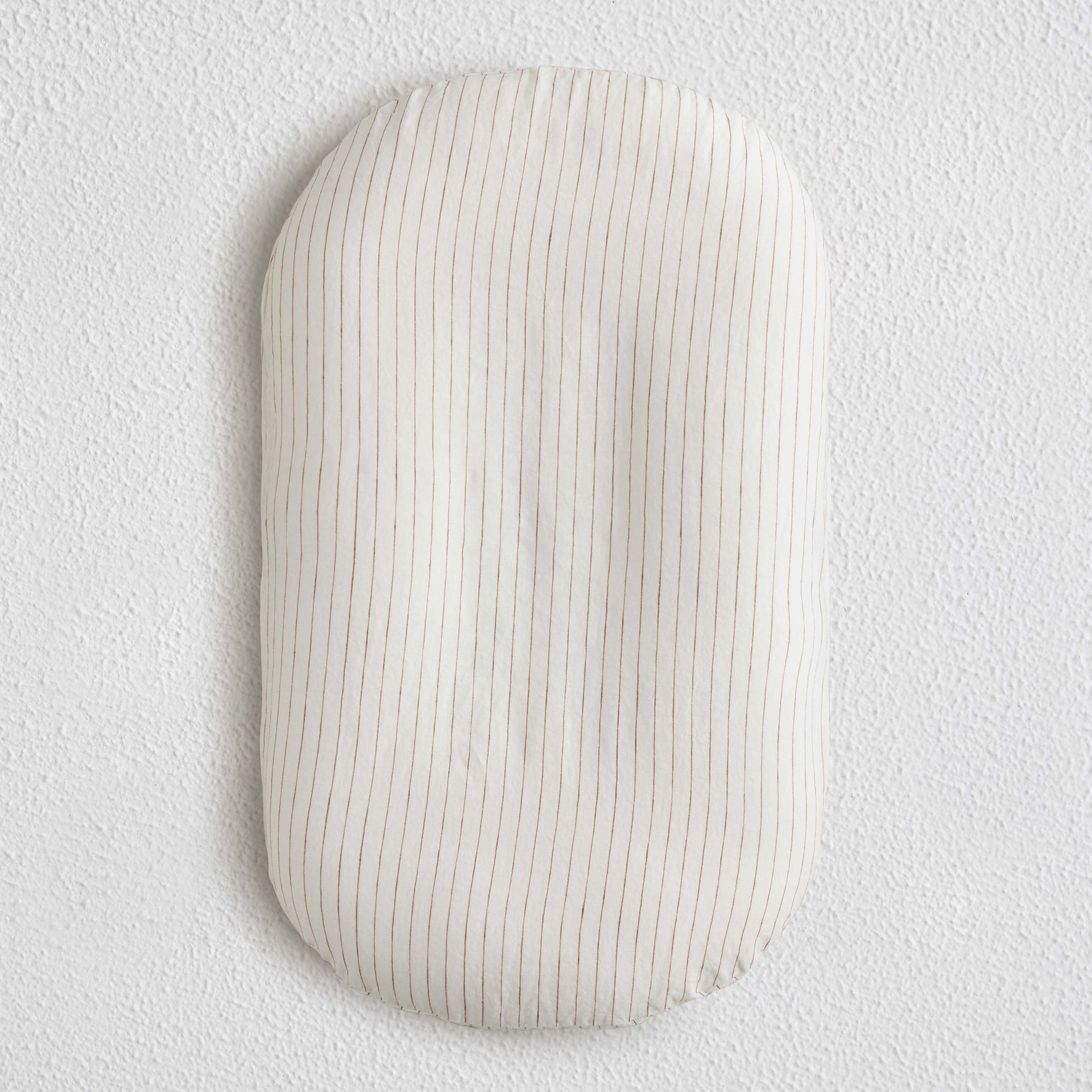Baby Lounger + Linen Cover - Ginger Stripe