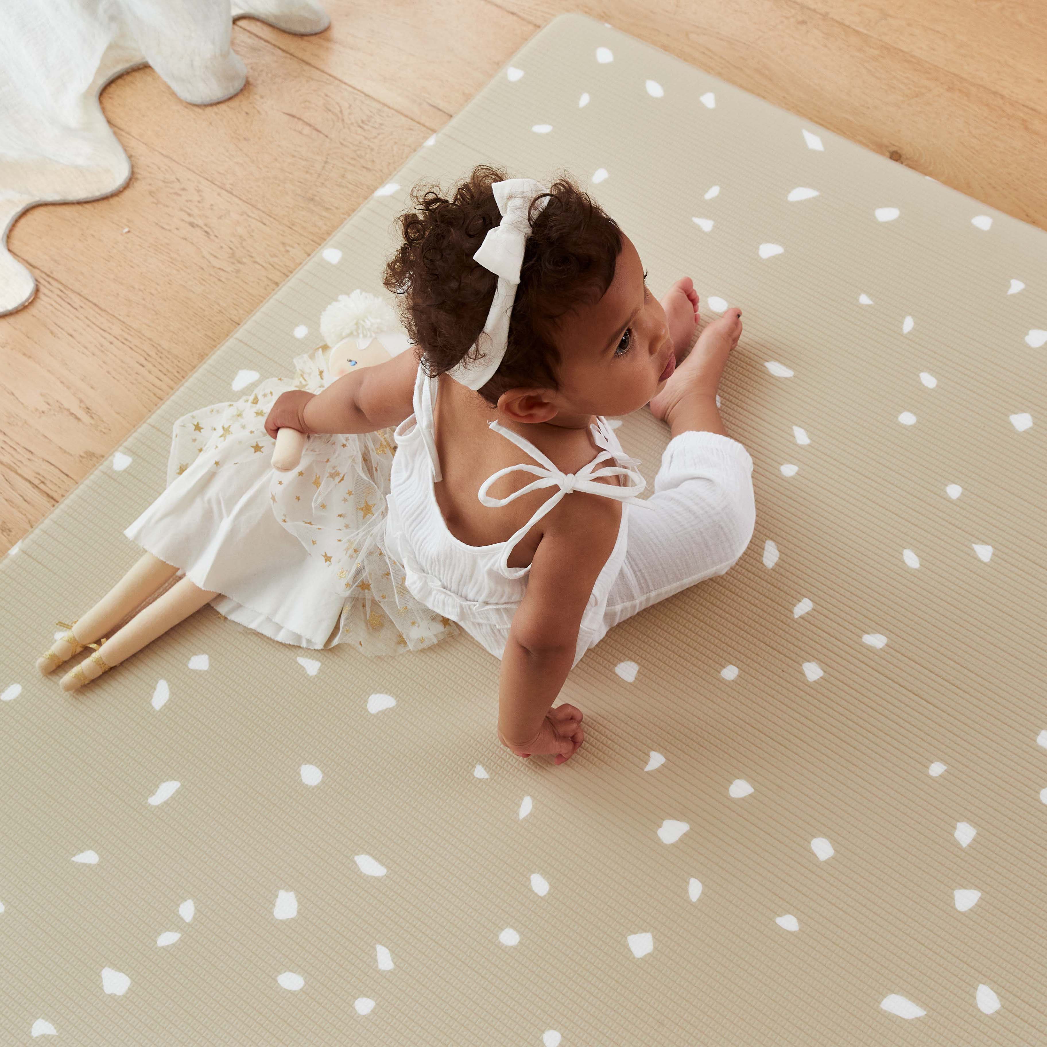 Terrazzo Biscotti / Vintage Jute Play Mat (Large)