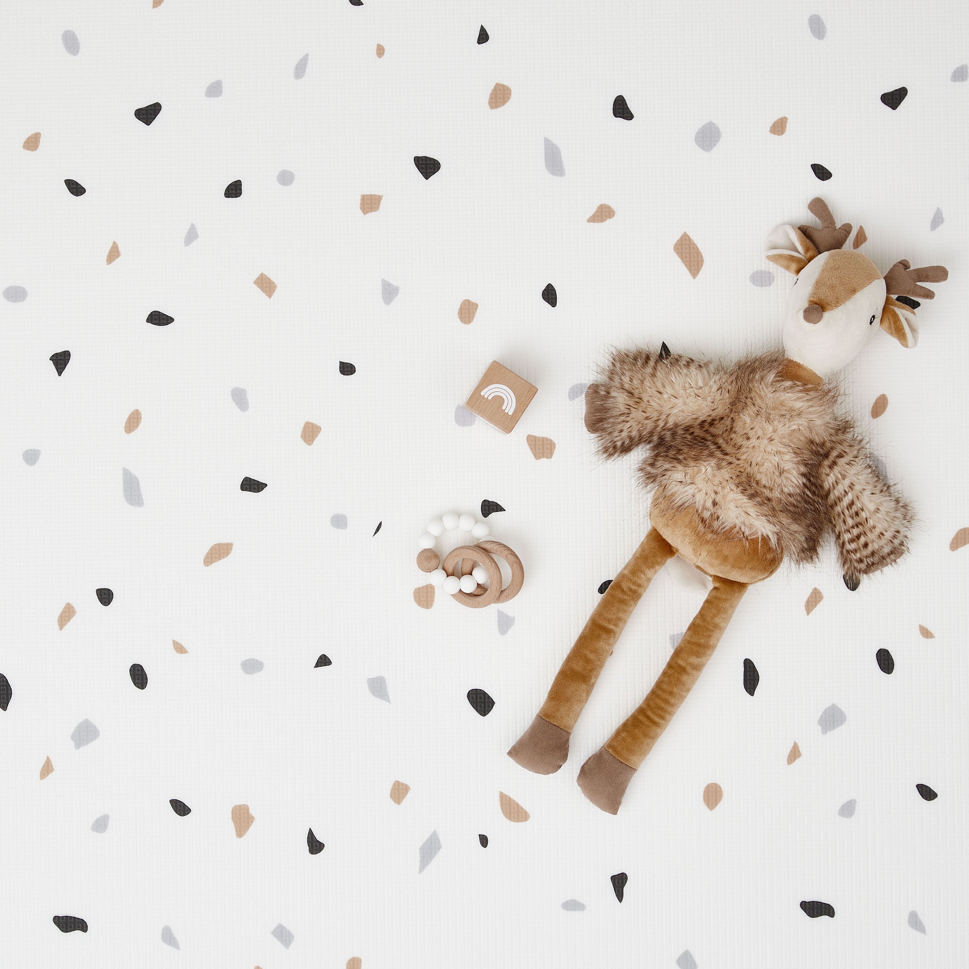 Terrazzo Grey / Terrazzo Natural Play Mat (Large)