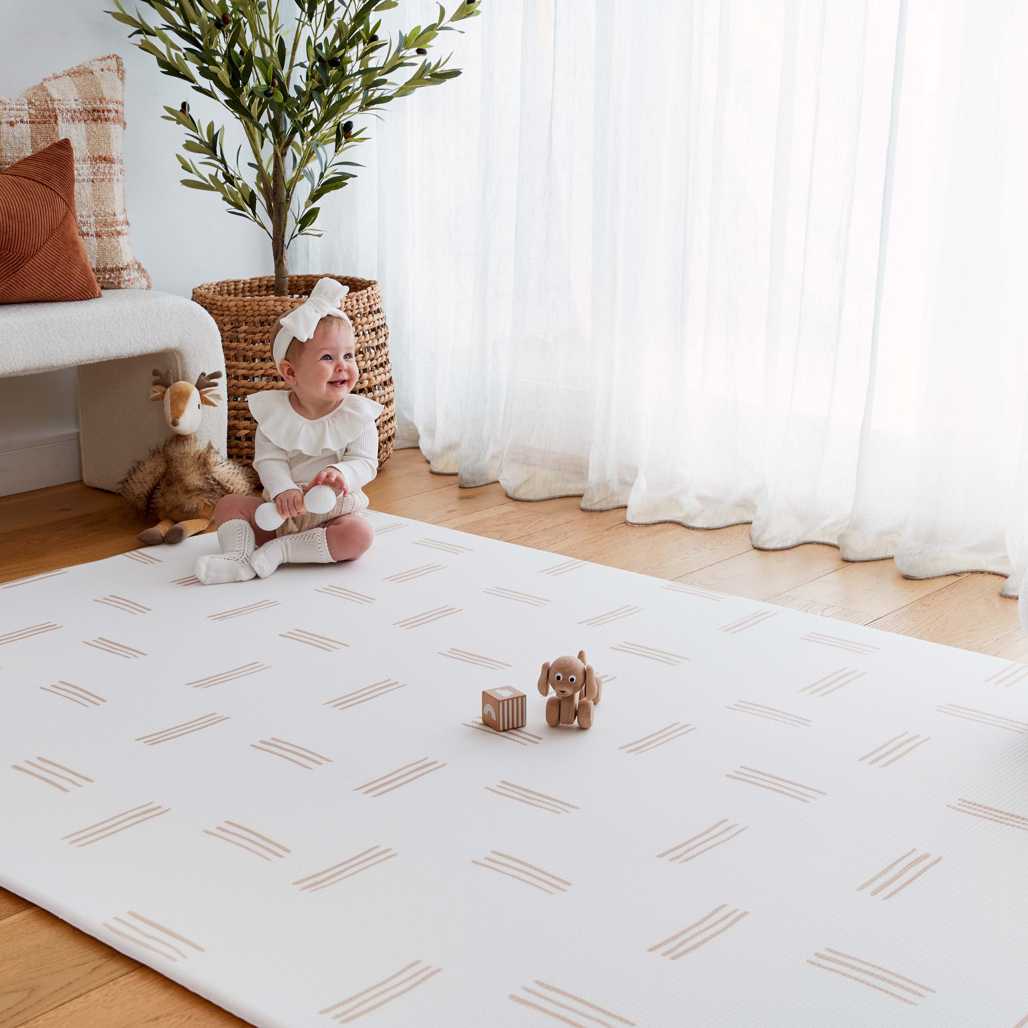 Terrazzo Sand / Lines Play Mat (Large)