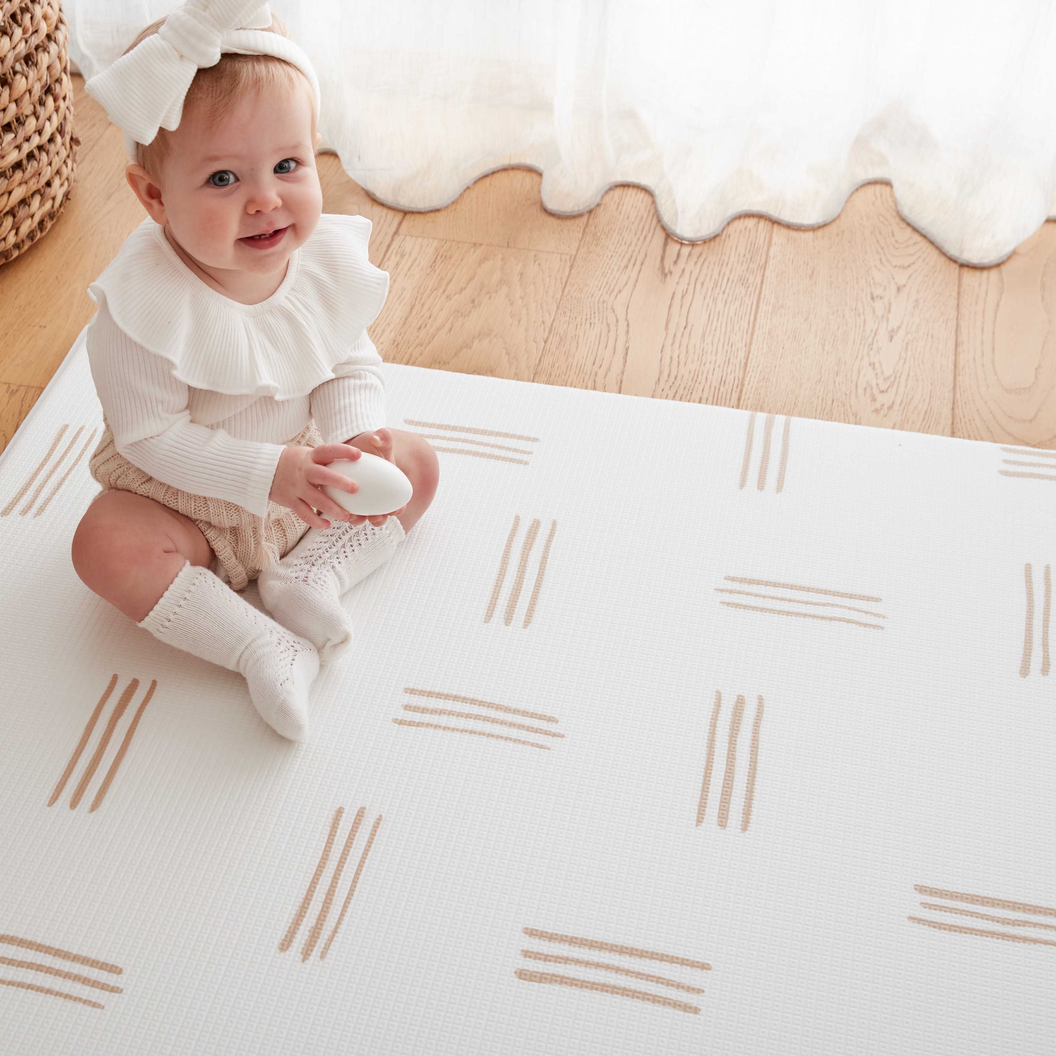 Terrazzo Sand / Lines Play Mat (Small)