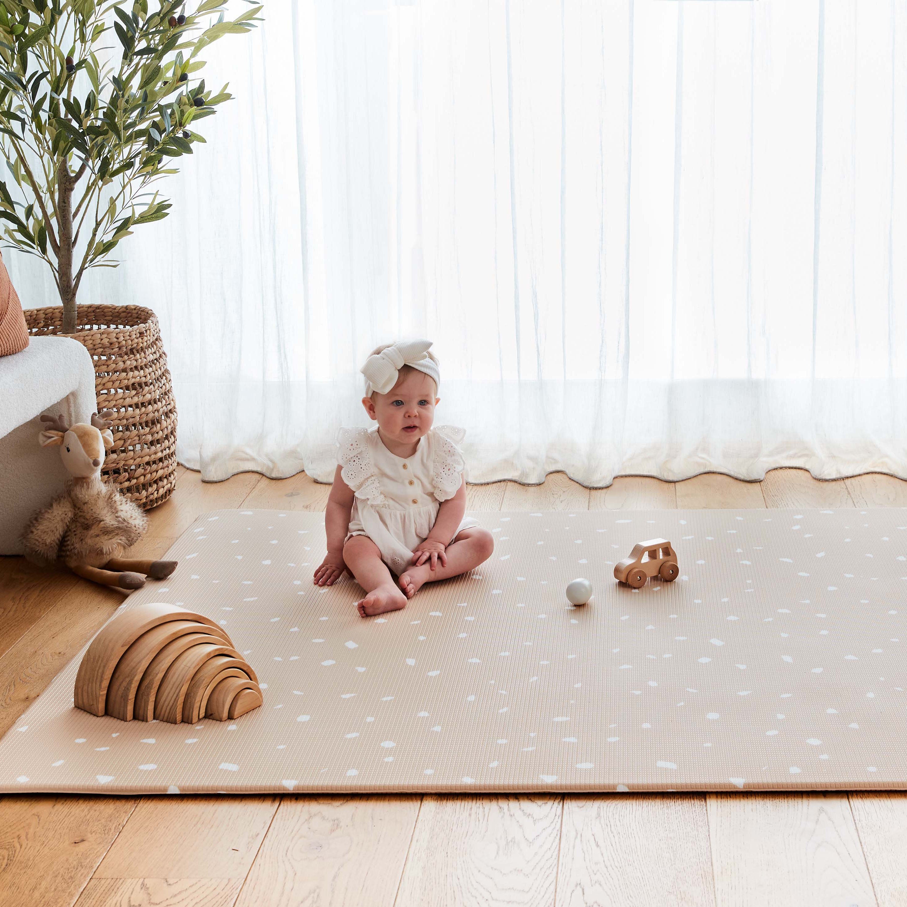 Terrazzo Sand / Lines Play Mat (Small)
