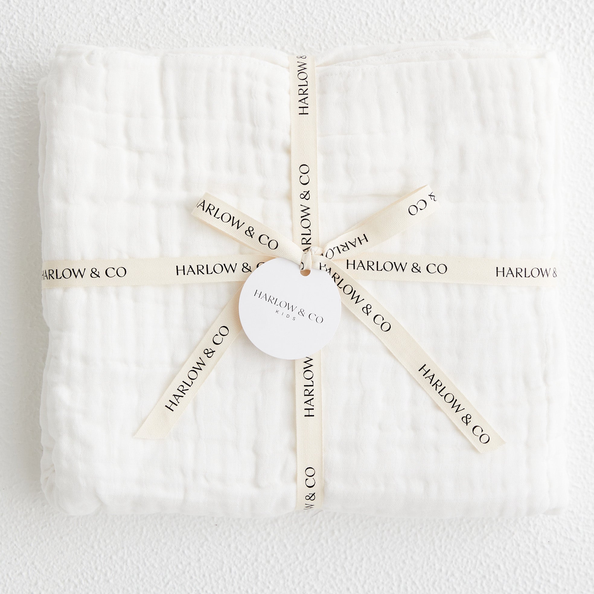 Organic Cotton Baby Blanket - White