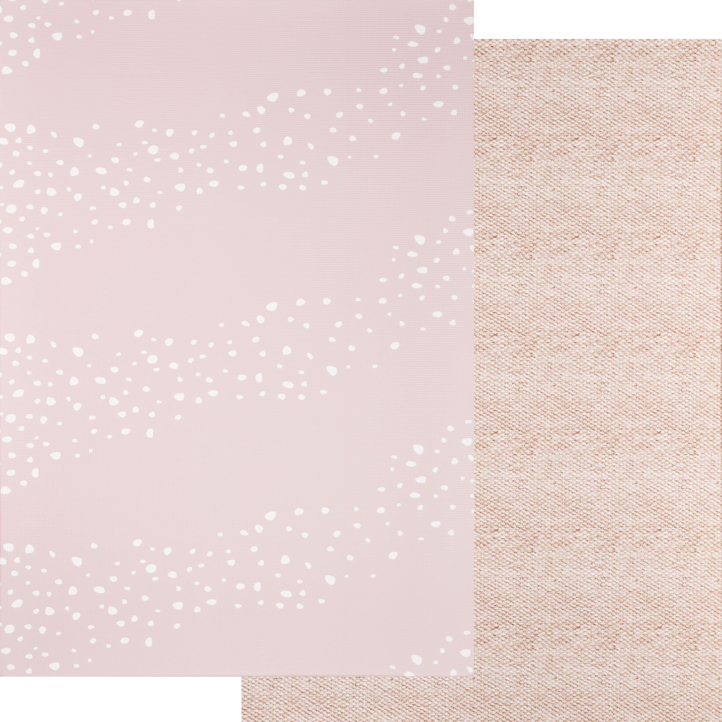 Stones Dusty Blush / Vintage Jute Play Mat (Large)