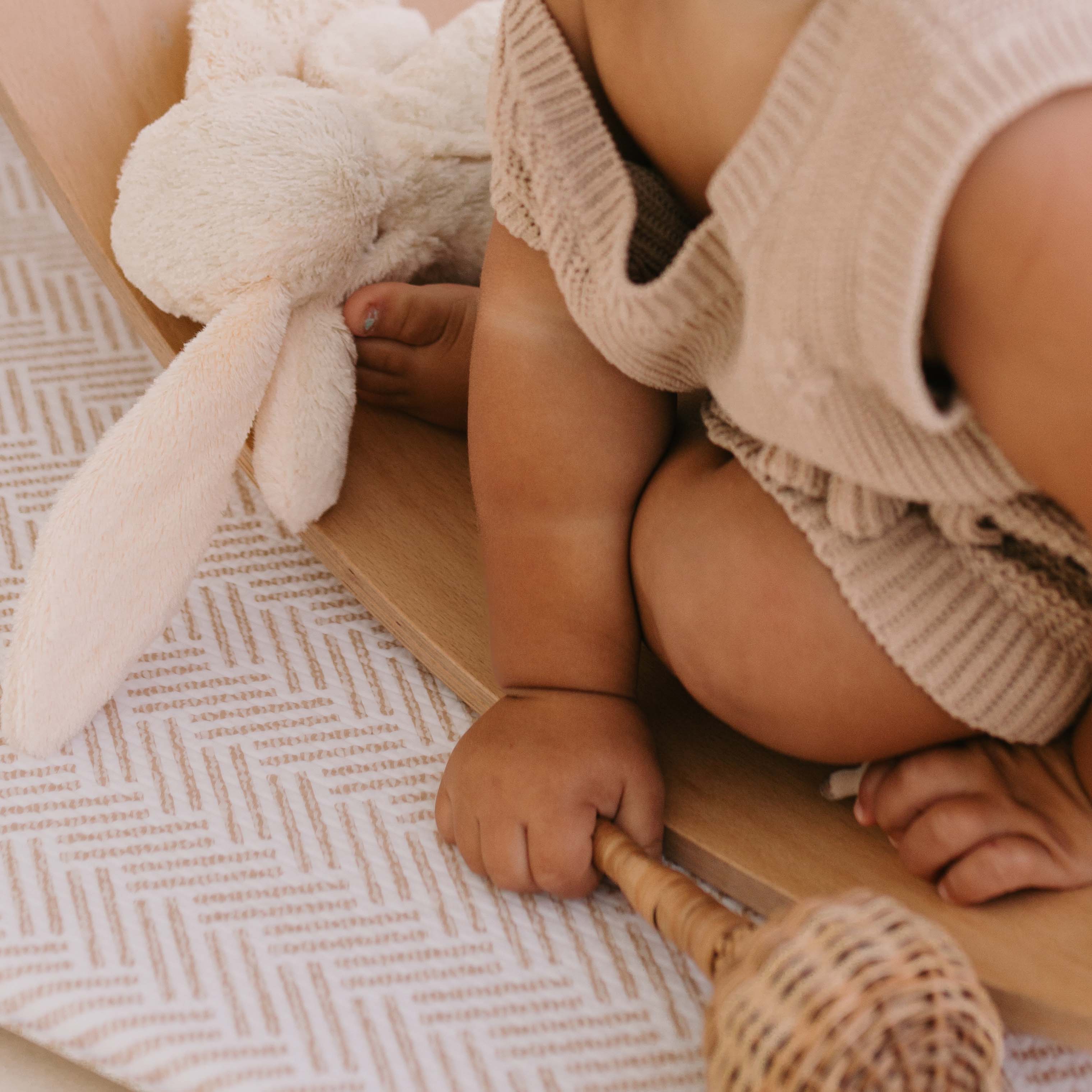 Herringbone / Vintage Jute Play Mat (Large)