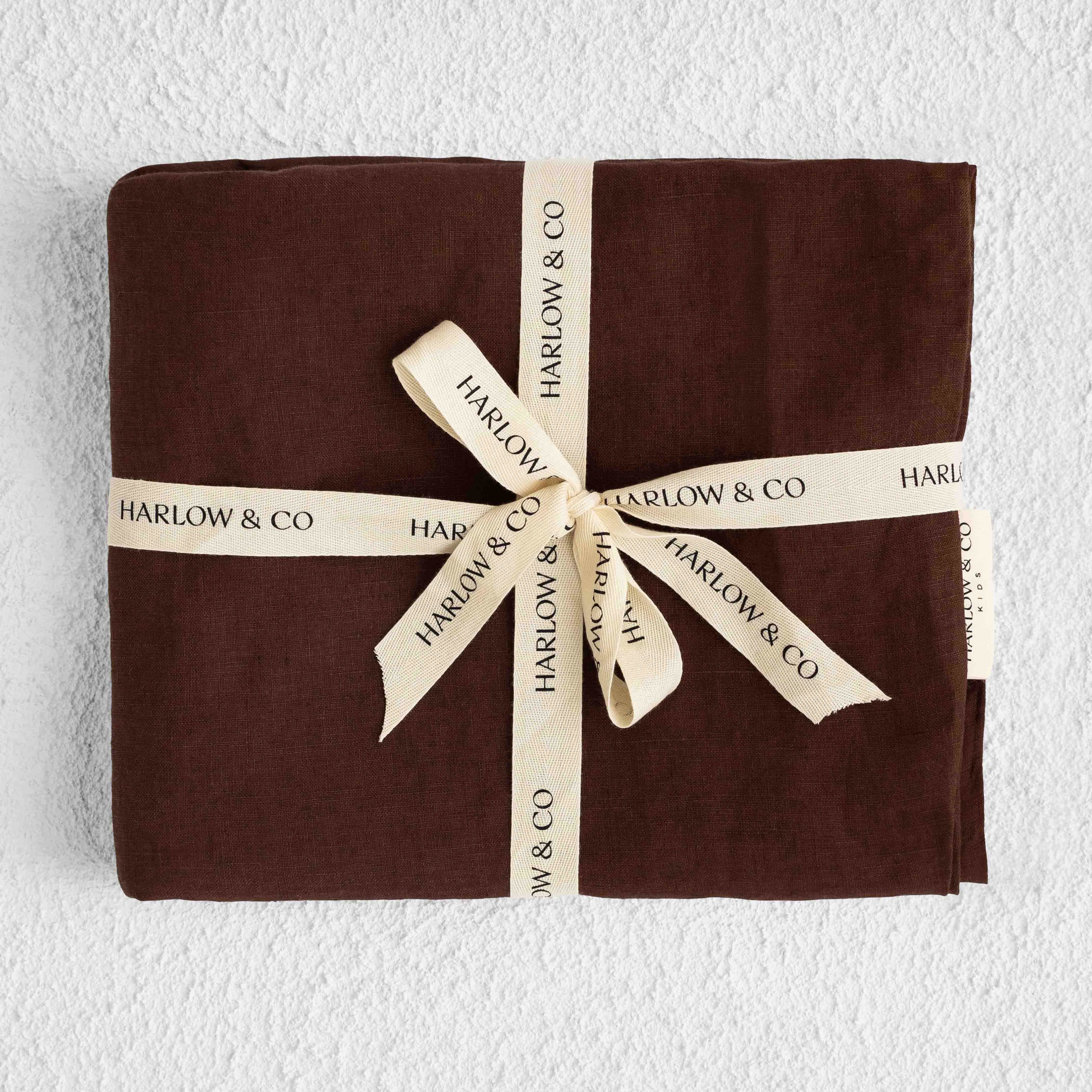 Linen Baby Lounger Cover - Cocoa