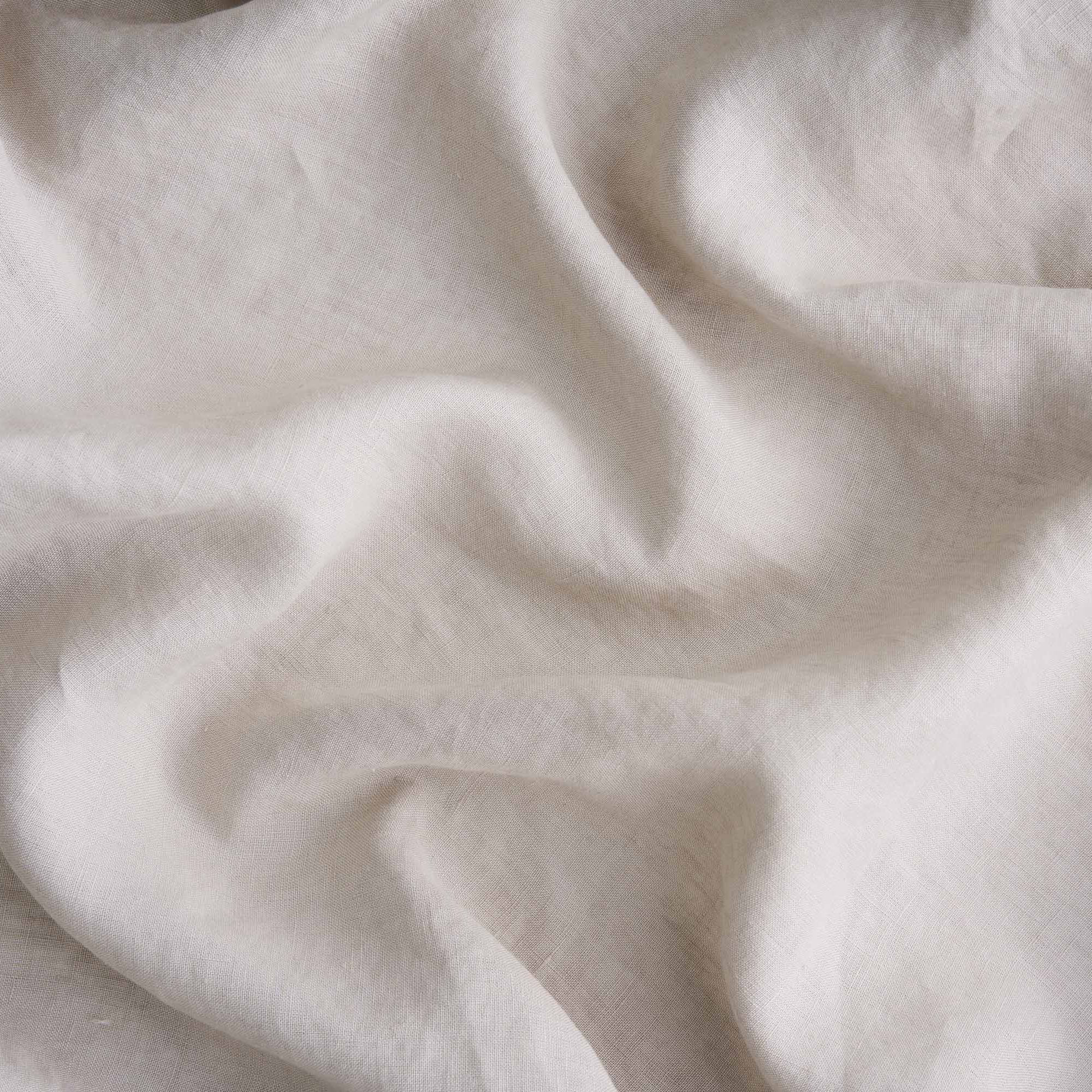 French Linen Cot Sheet - Oat