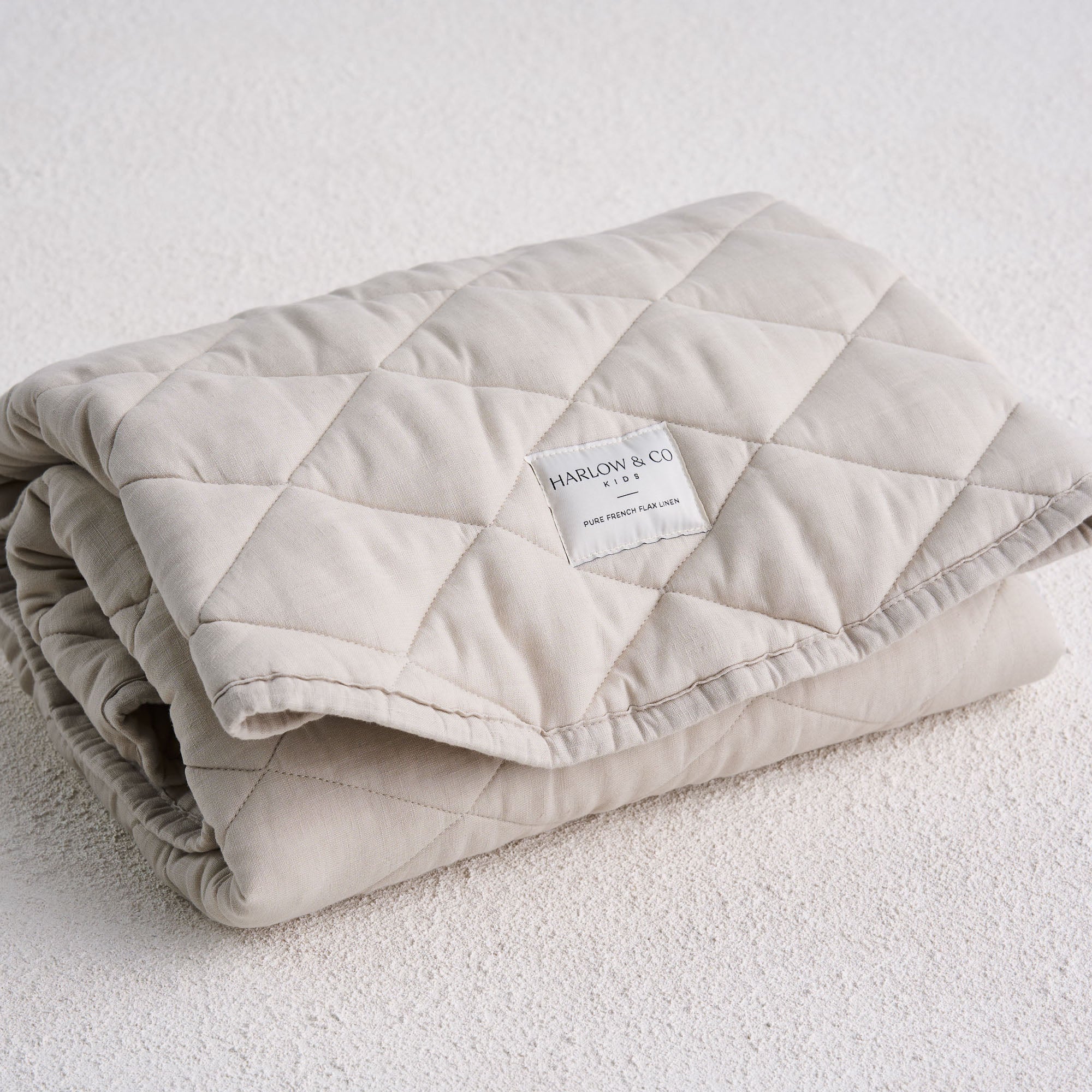 French Linen Play Mat - Oat