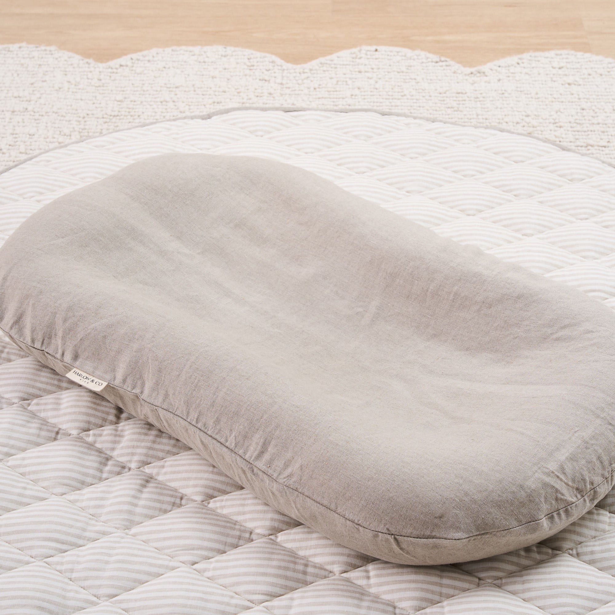 Baby Lounger Linen Cover - Natural