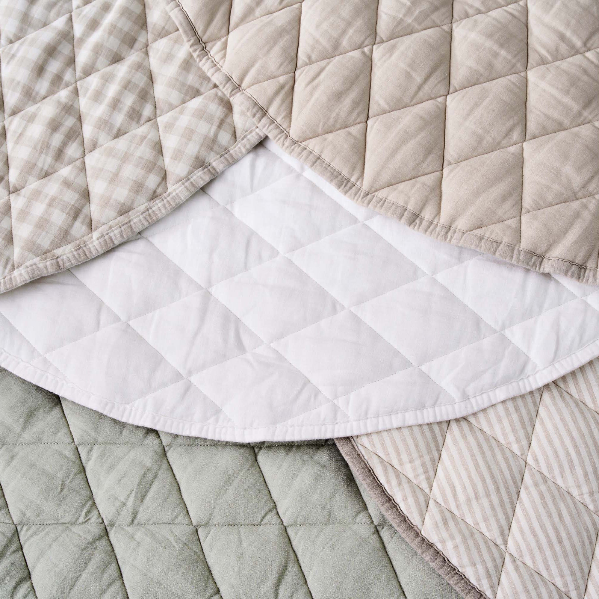 French Linen Play Mat - Oat