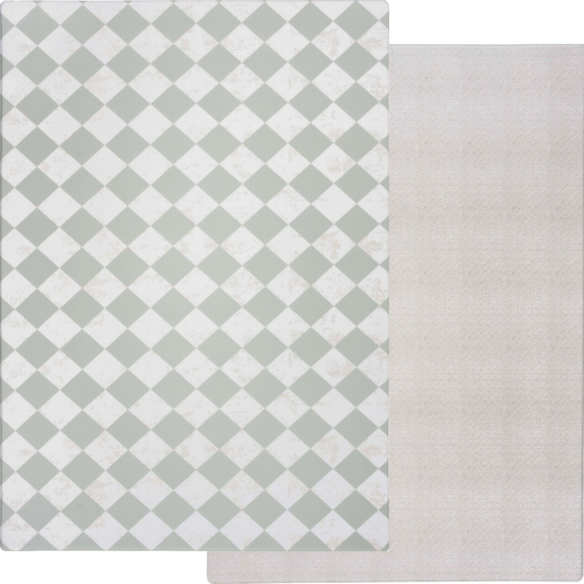 Harlequin Sage / Chevron Weave - Foam Play Mat (Large)