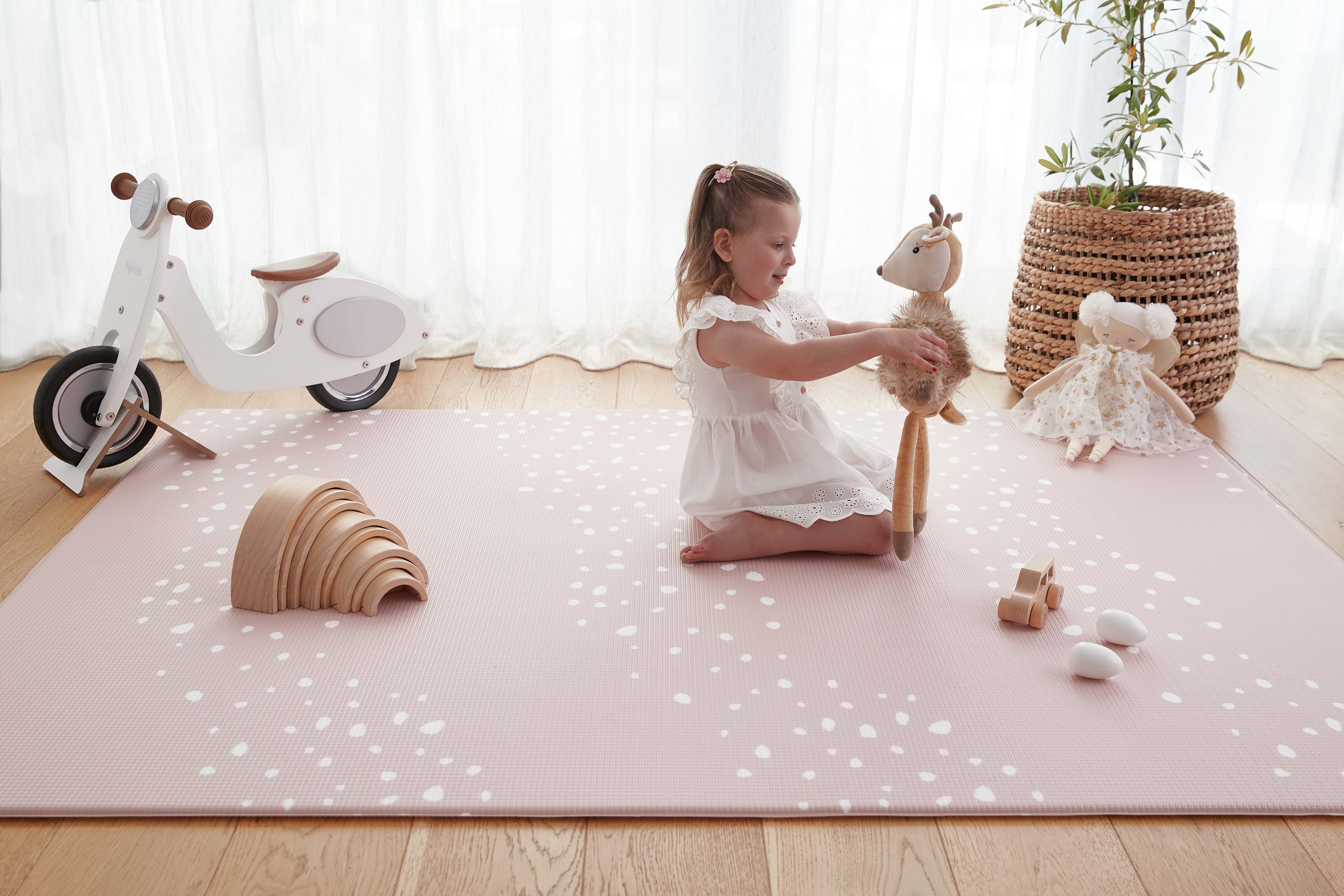 Stones Dusty Blush Play Mat (Large)