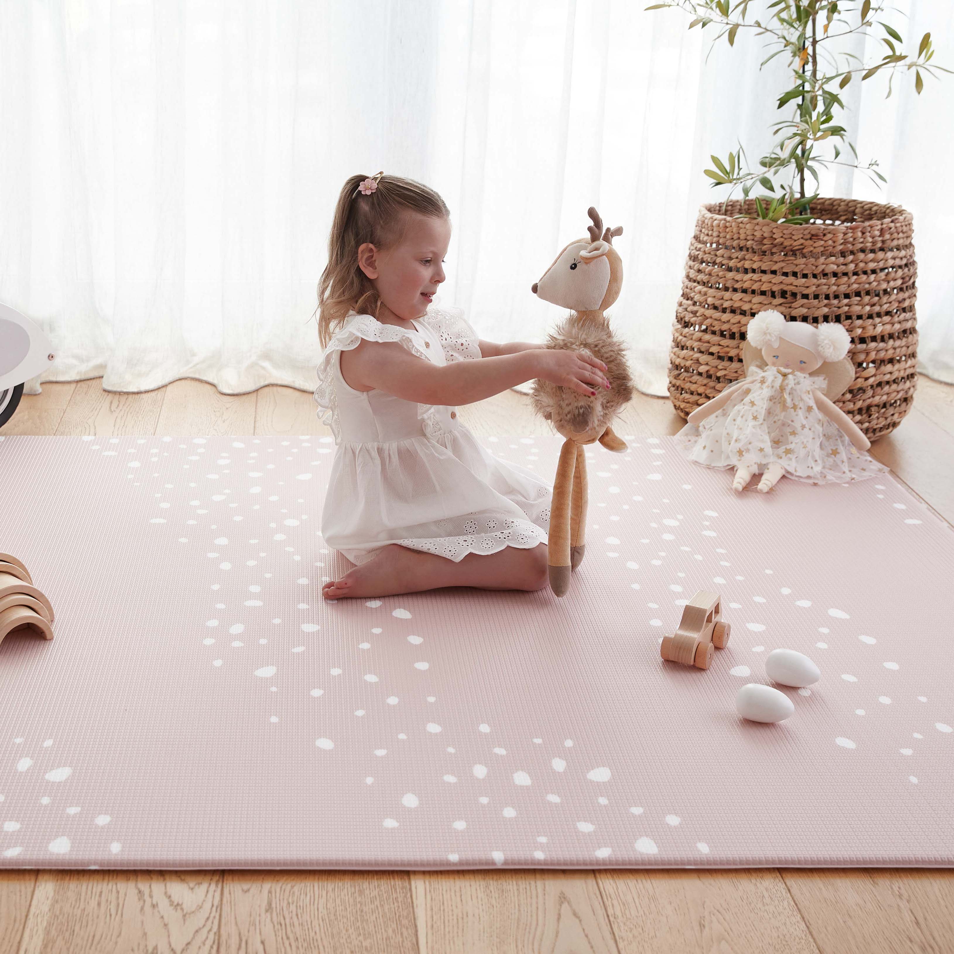 Stones Dusty Blush Play Mat (Large)