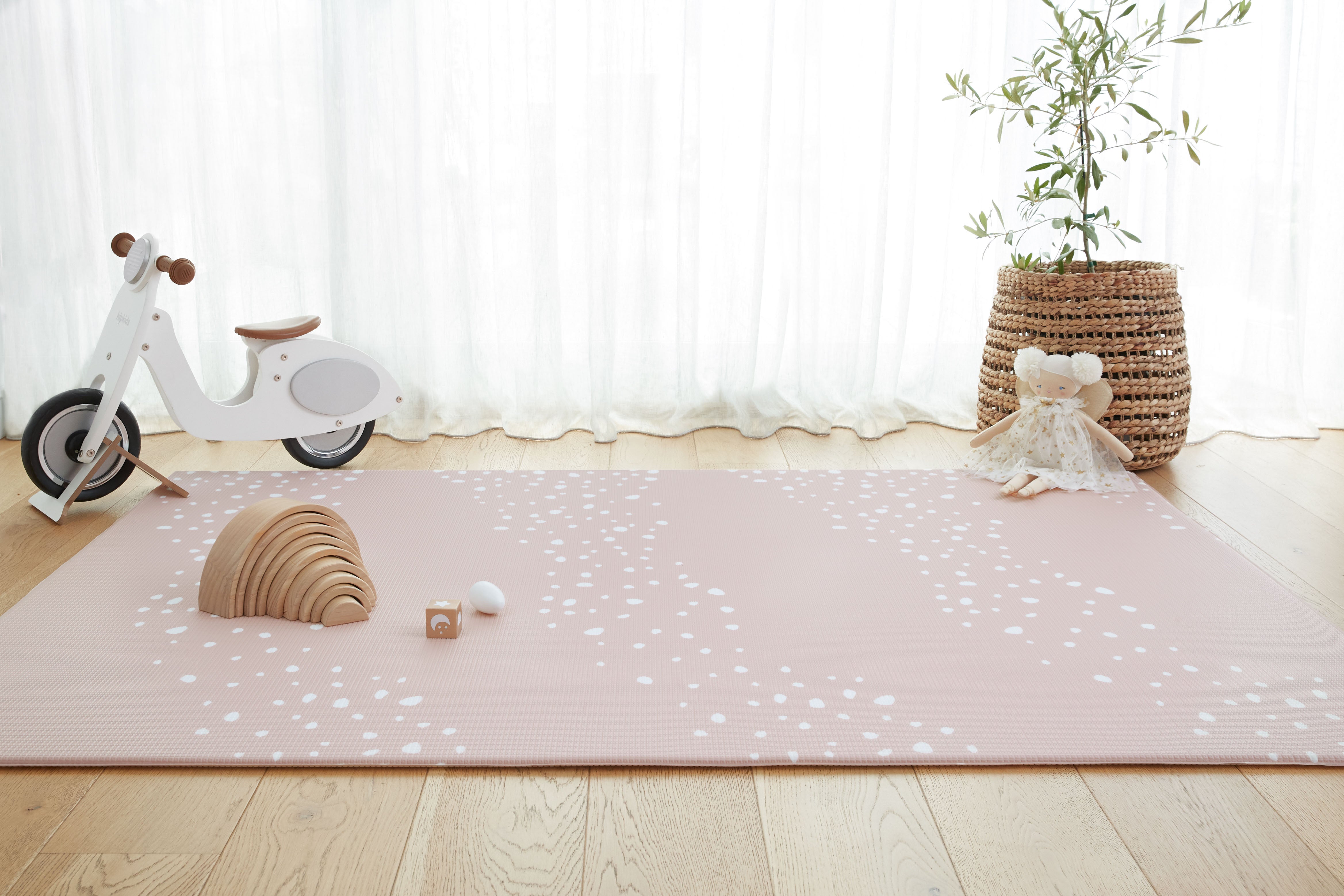 Stones Dusty Blush Play Mat Large