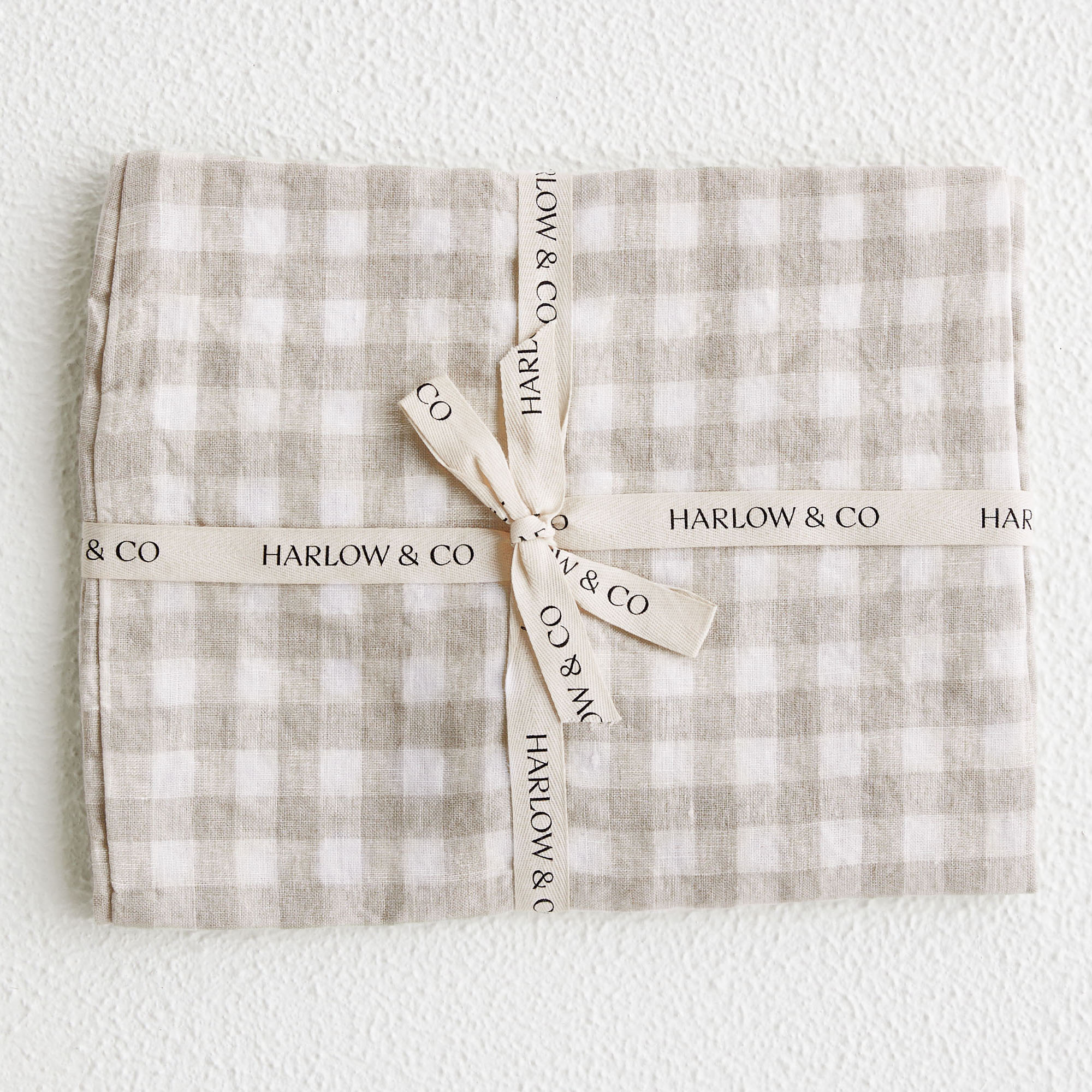 Baby Lounger - Natural Gingham