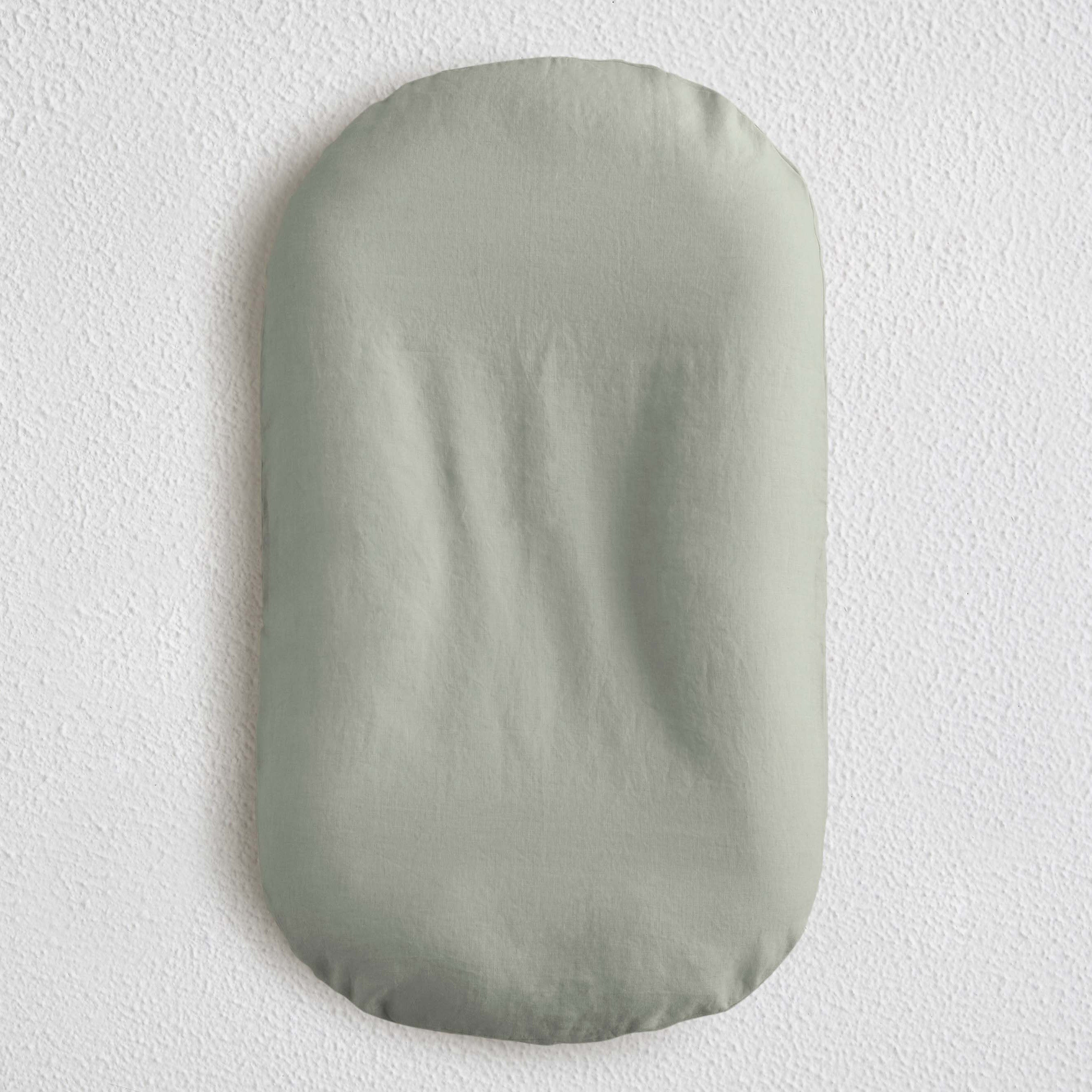 Linen Baby Lounger Cover - Sage