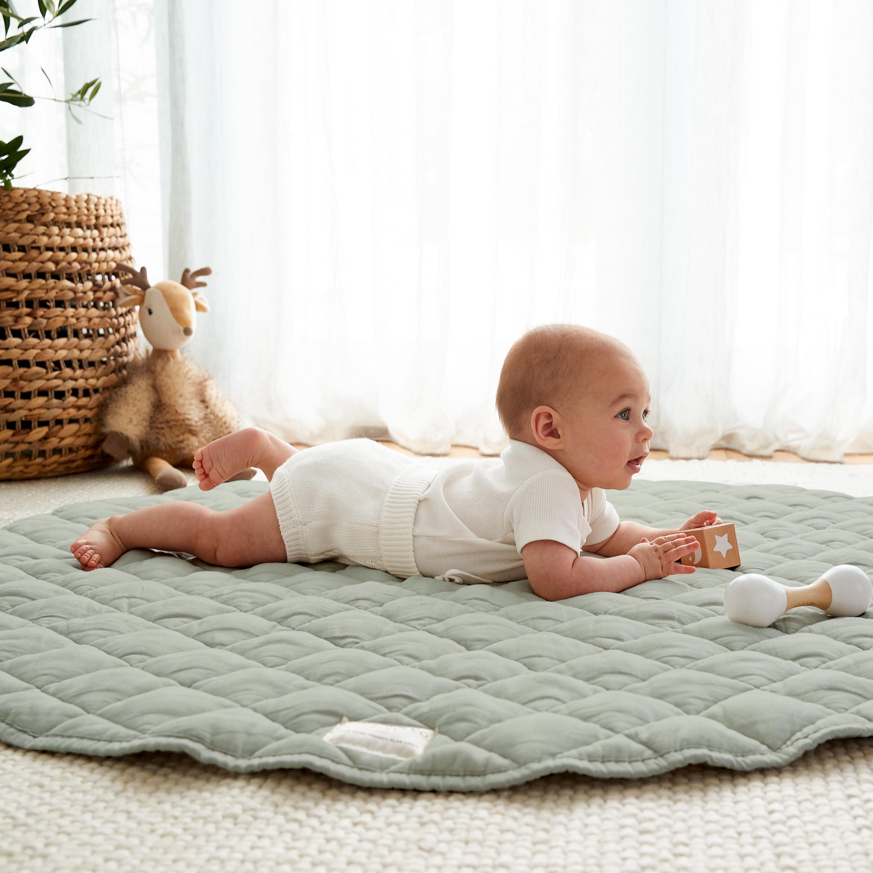 French Linen Play Mat - Sage