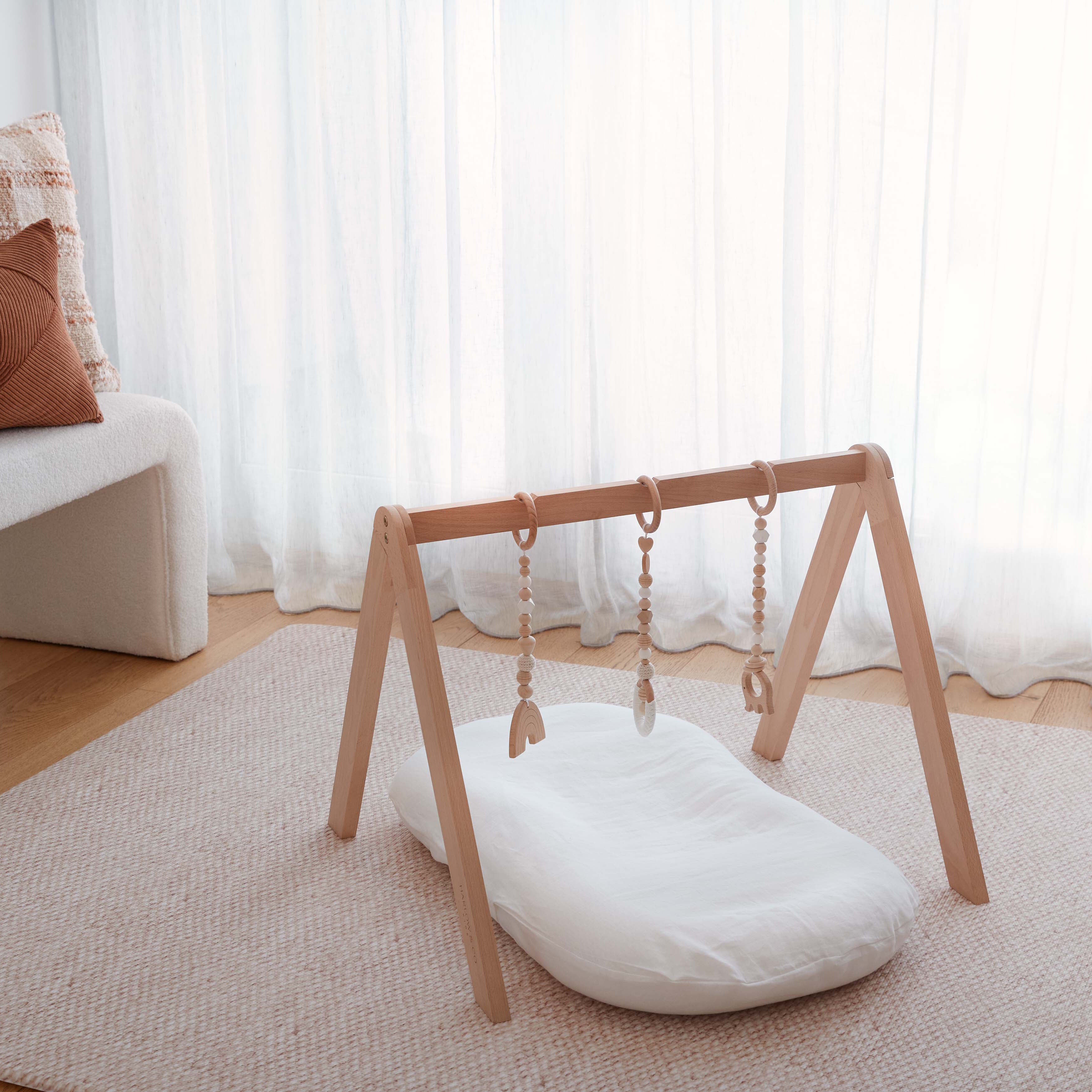 Stones Sage / Vintage Jute Play Mat (Large)
