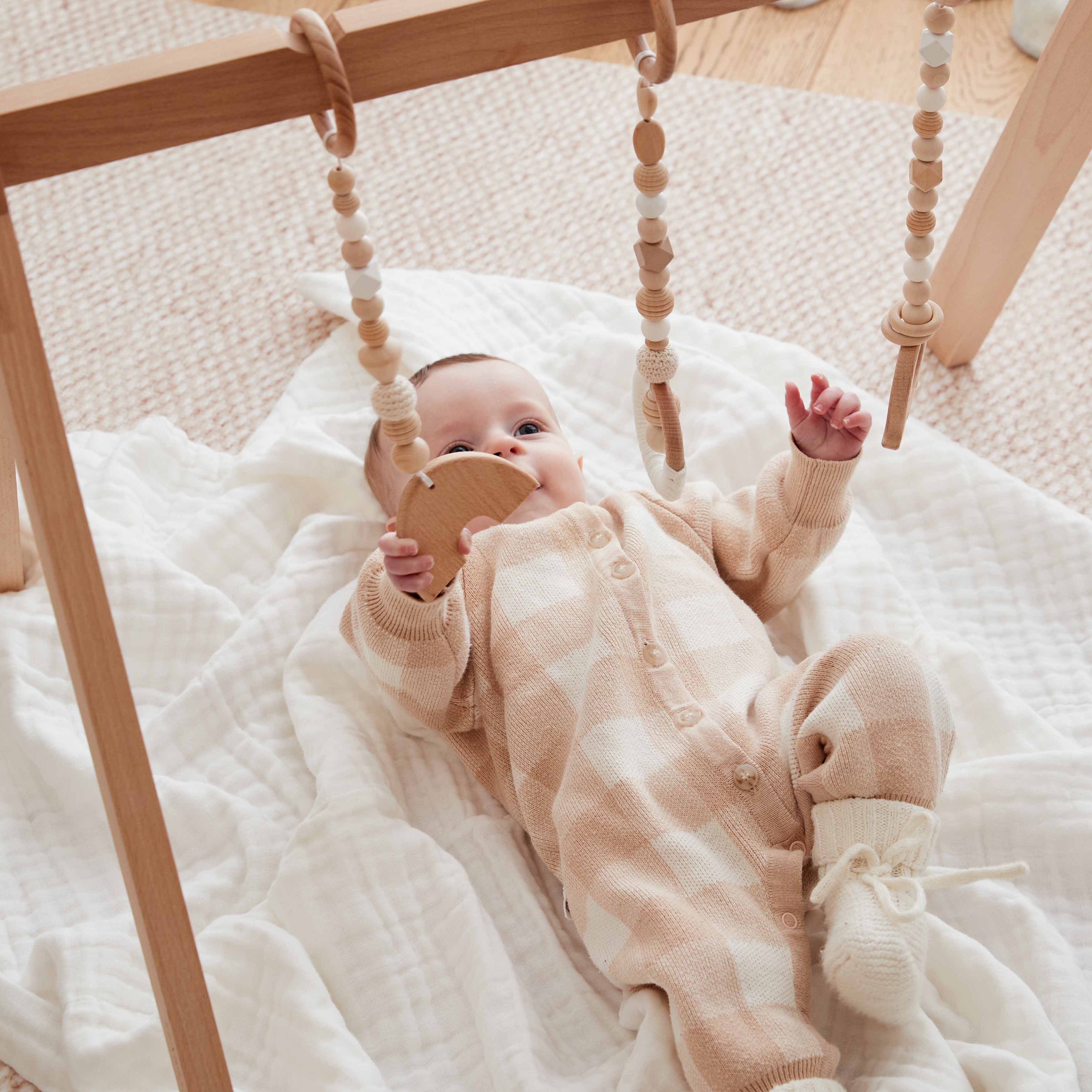 Organic Cotton Baby Blanket - White