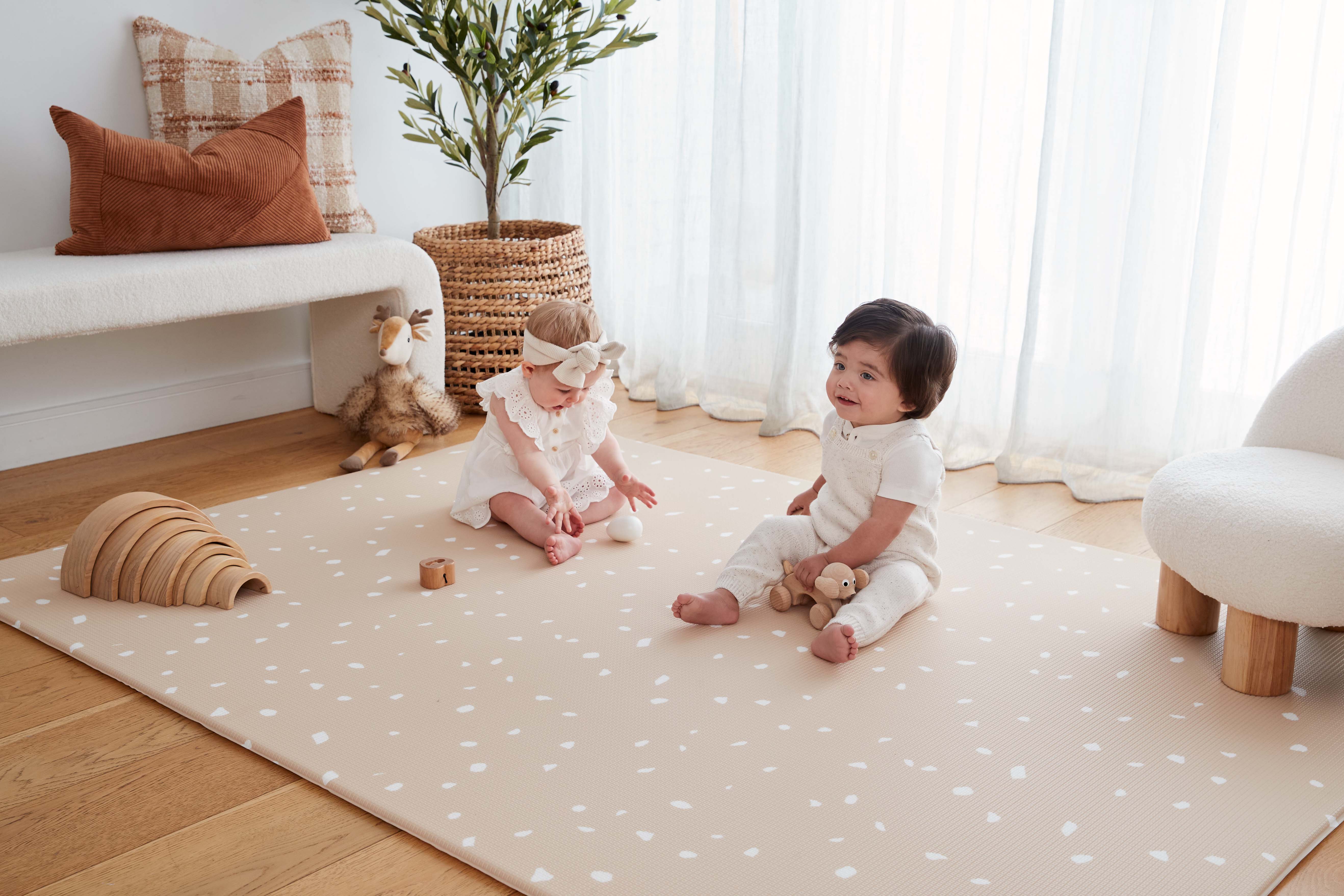 Terrazzo Natural Play Mat Large