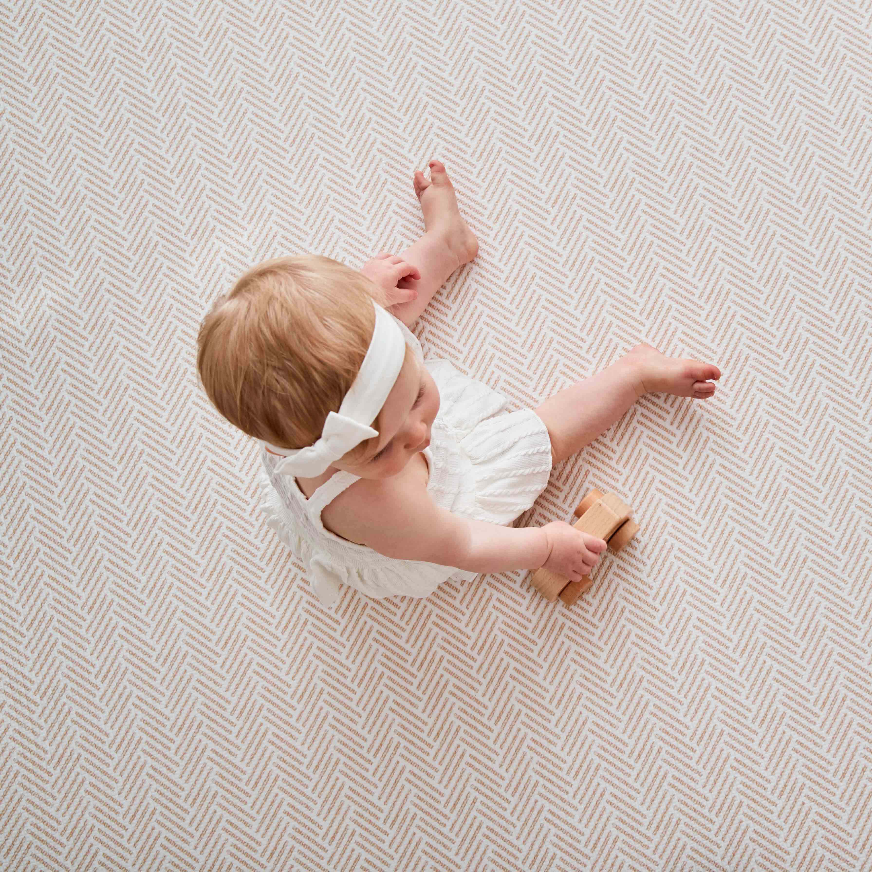 Stones Dusty Blush / Herringbone (Large)