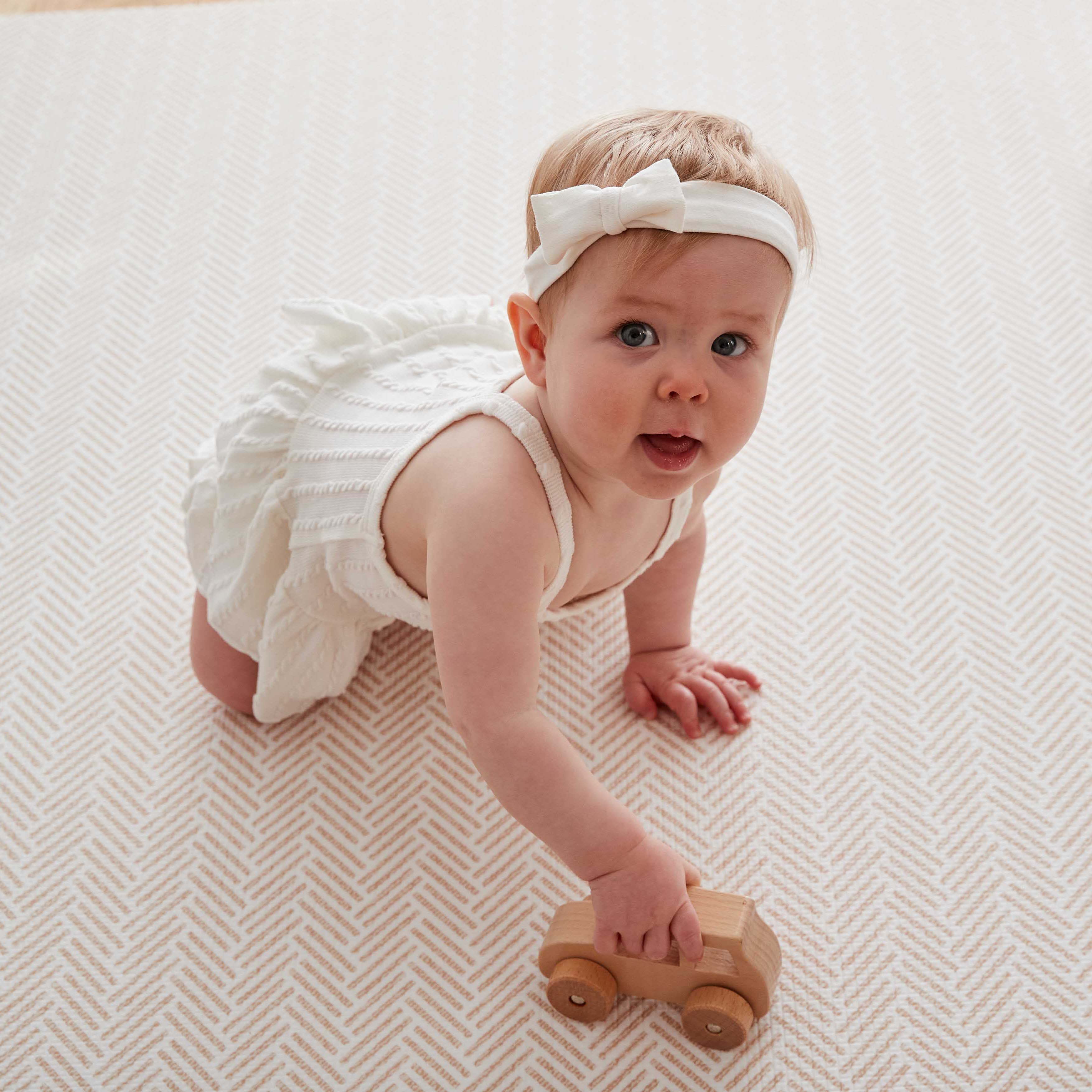 Stones Dusty Blush / Herringbone (Large)