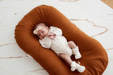 Baby Lounger Linen Cover - Clay