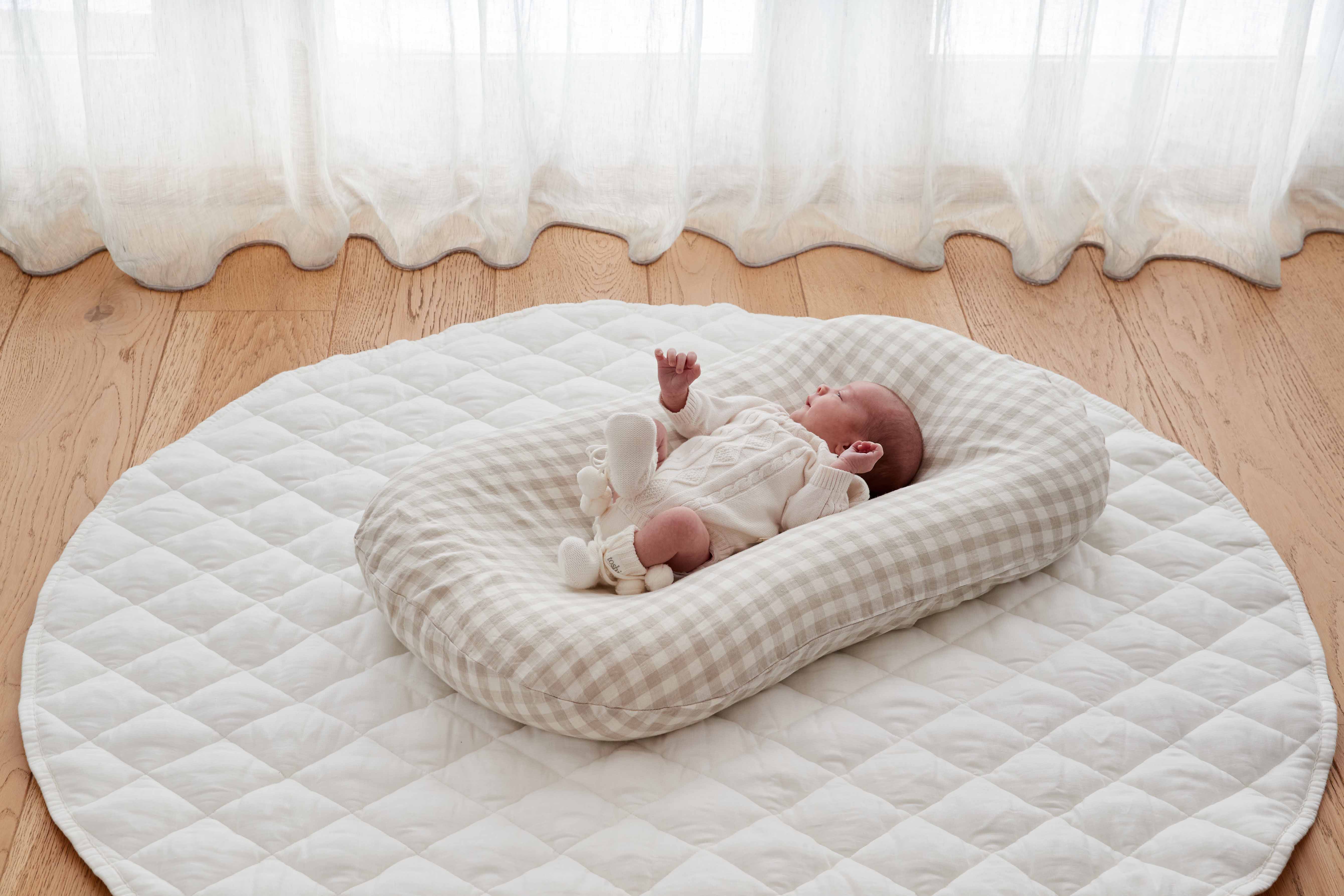 French Linen Play Mat - Snow