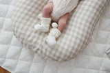 Baby Lounger - Natural Gingham