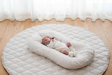 French Linen Play Mat - Natural Stripe