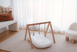 Baby Lounger Linen Cover - White