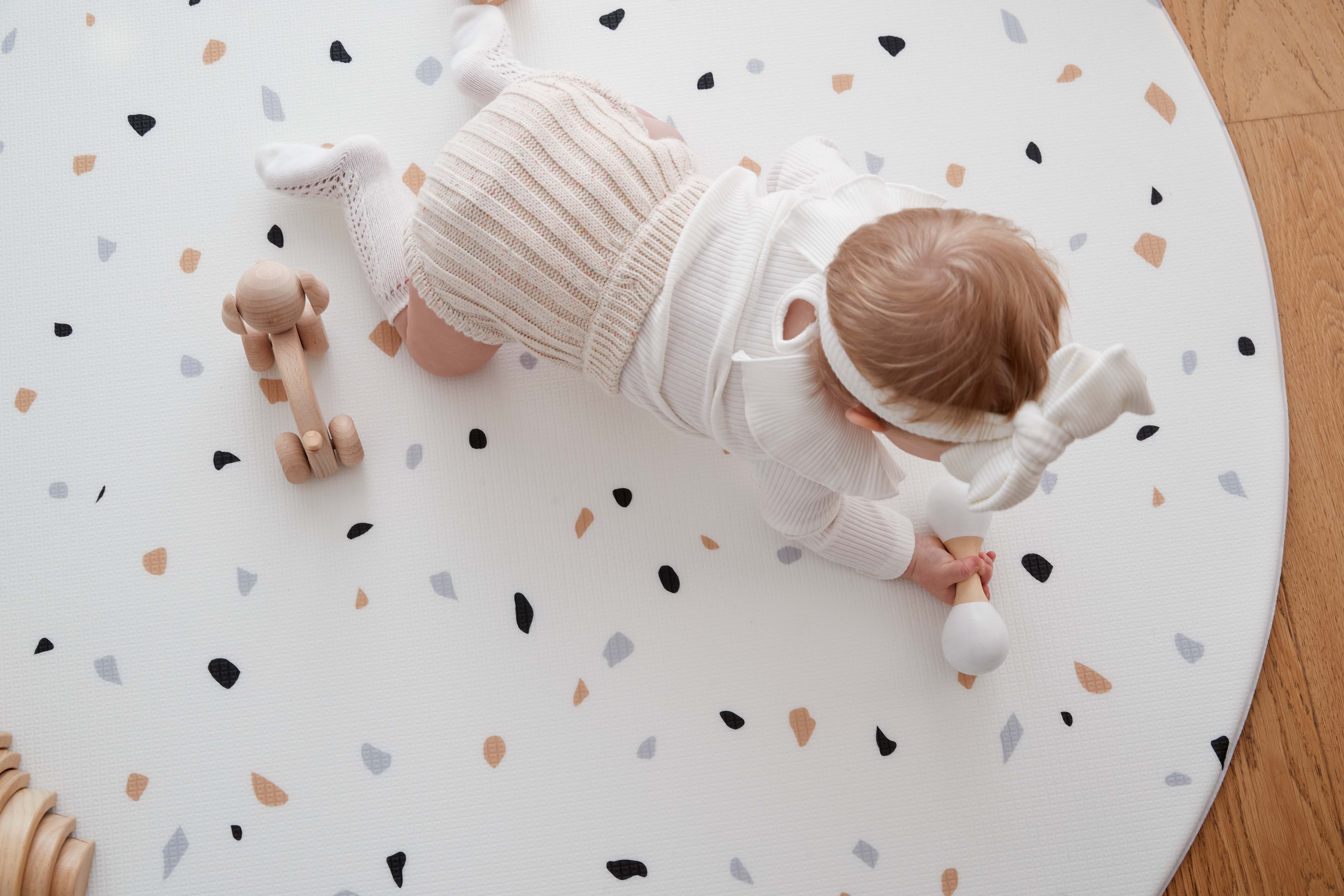 Terrazzo Natural Play Mat (Round)