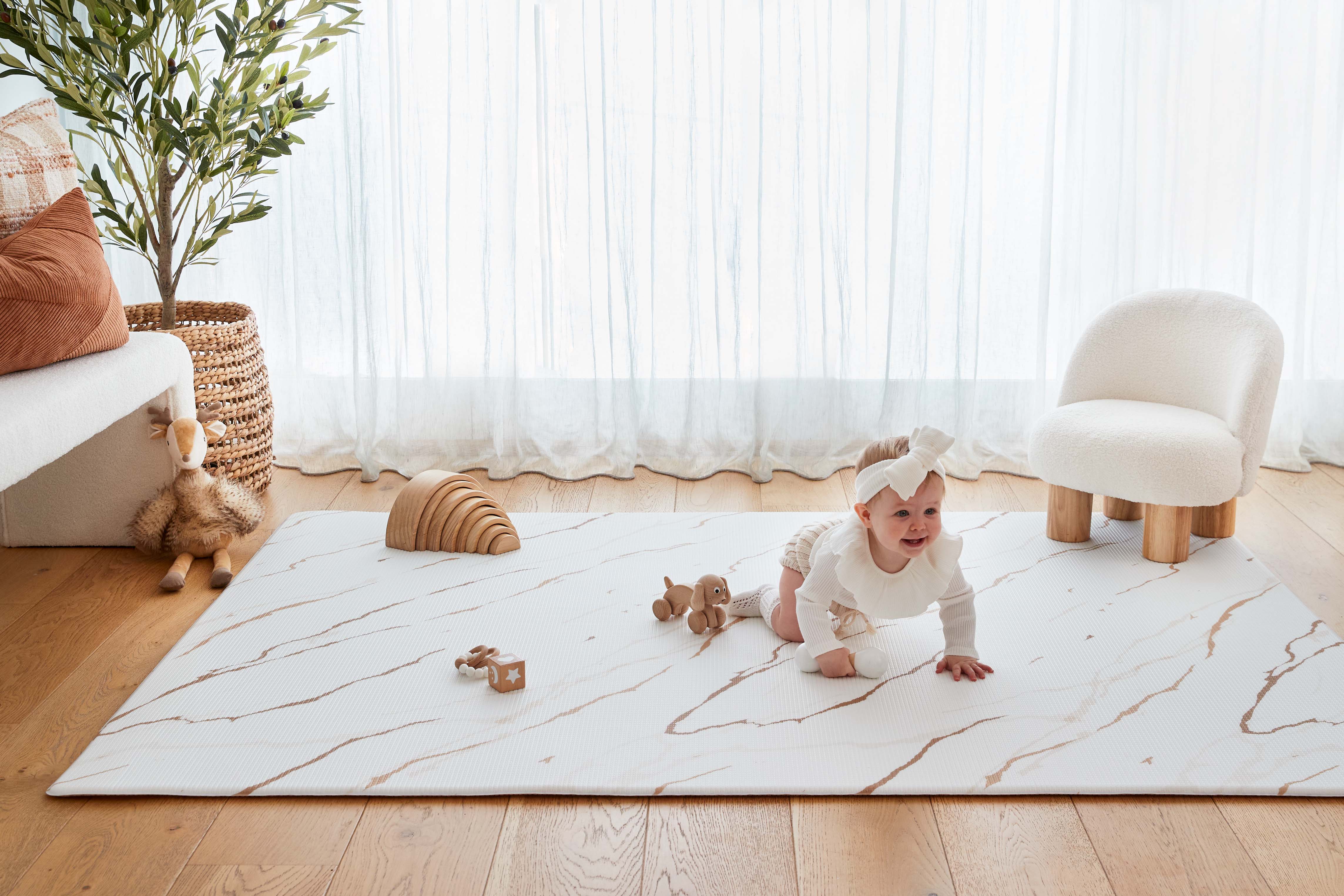 Marble Latte Play Mat (Large)