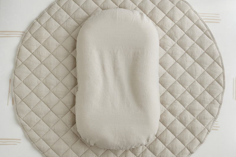 Baby Lounger Linen Cover - Oat