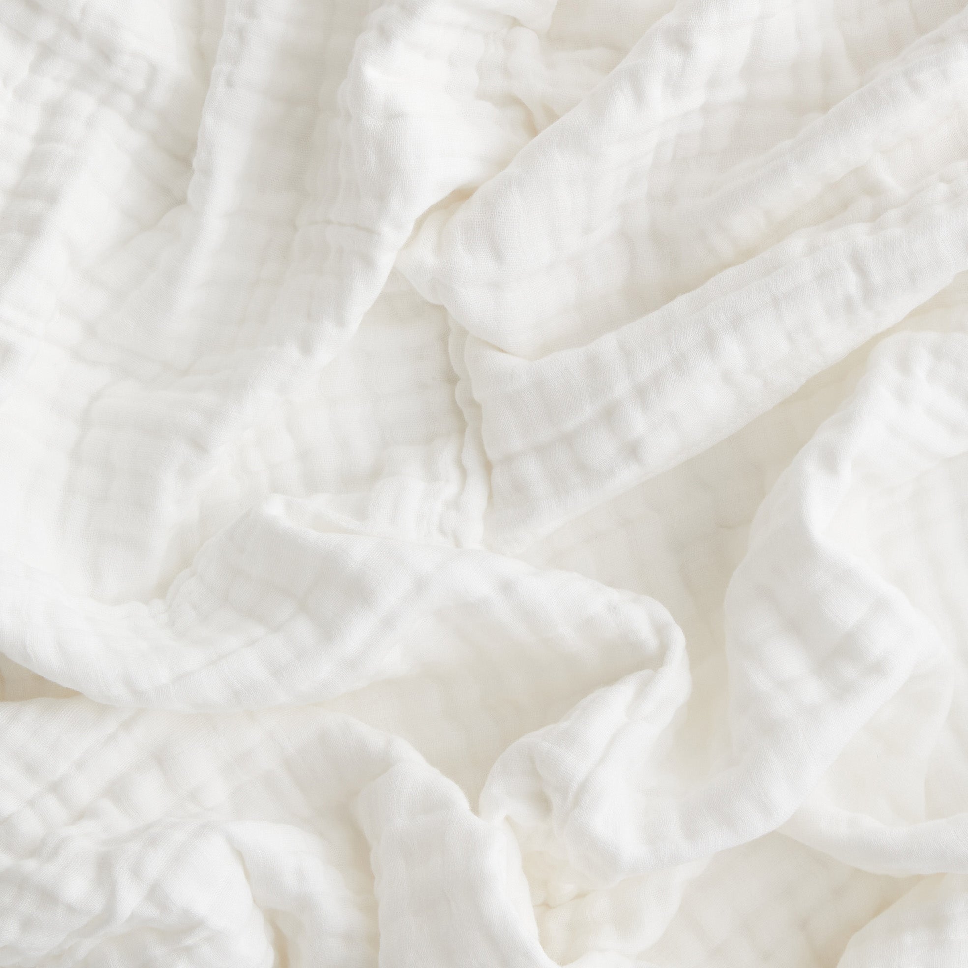 Organic Cotton Baby Blanket - White